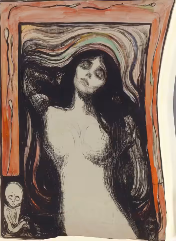 Women in Art Animated No. 18 - Edvard Munch, Madonna