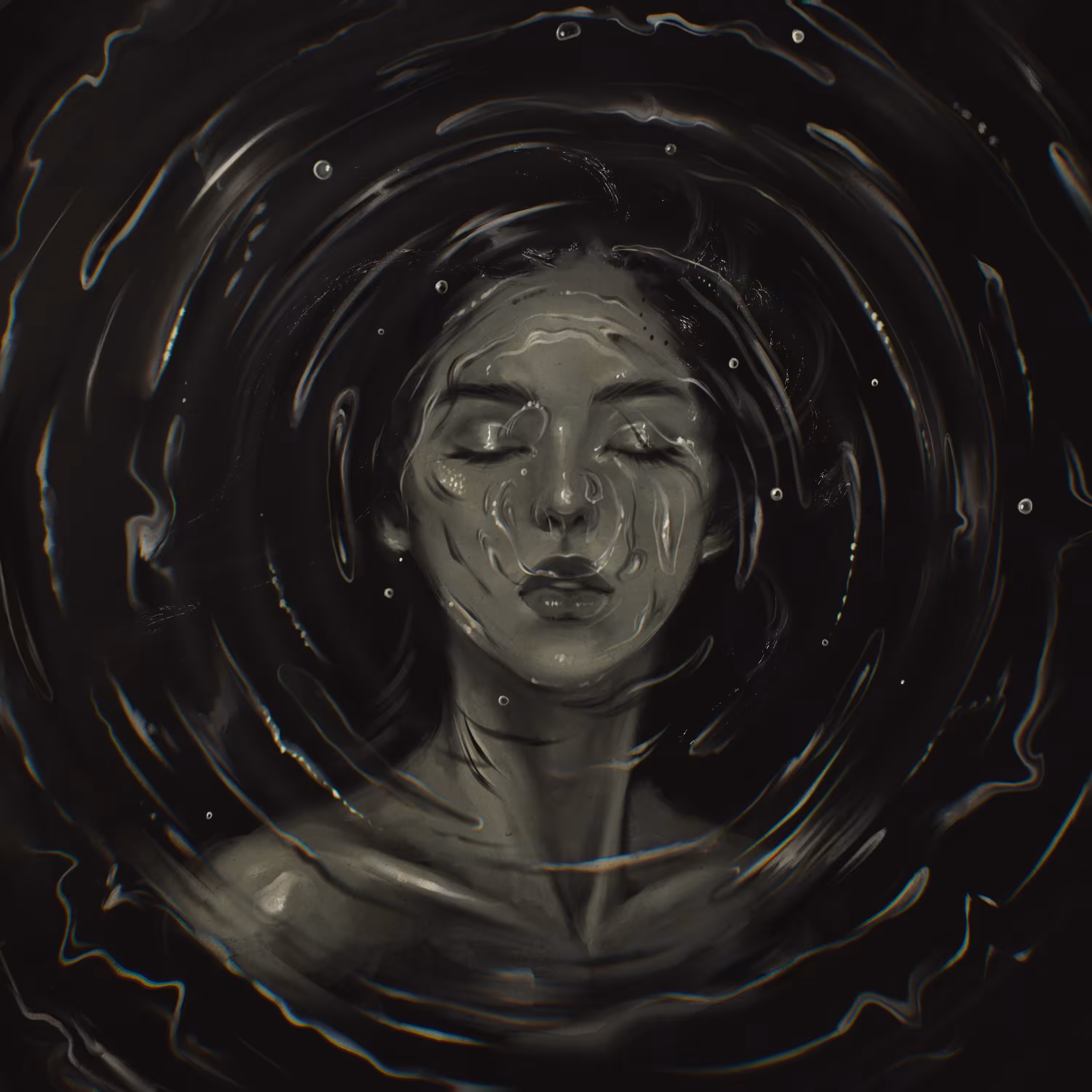 Not the last breath, but the first exhalation
