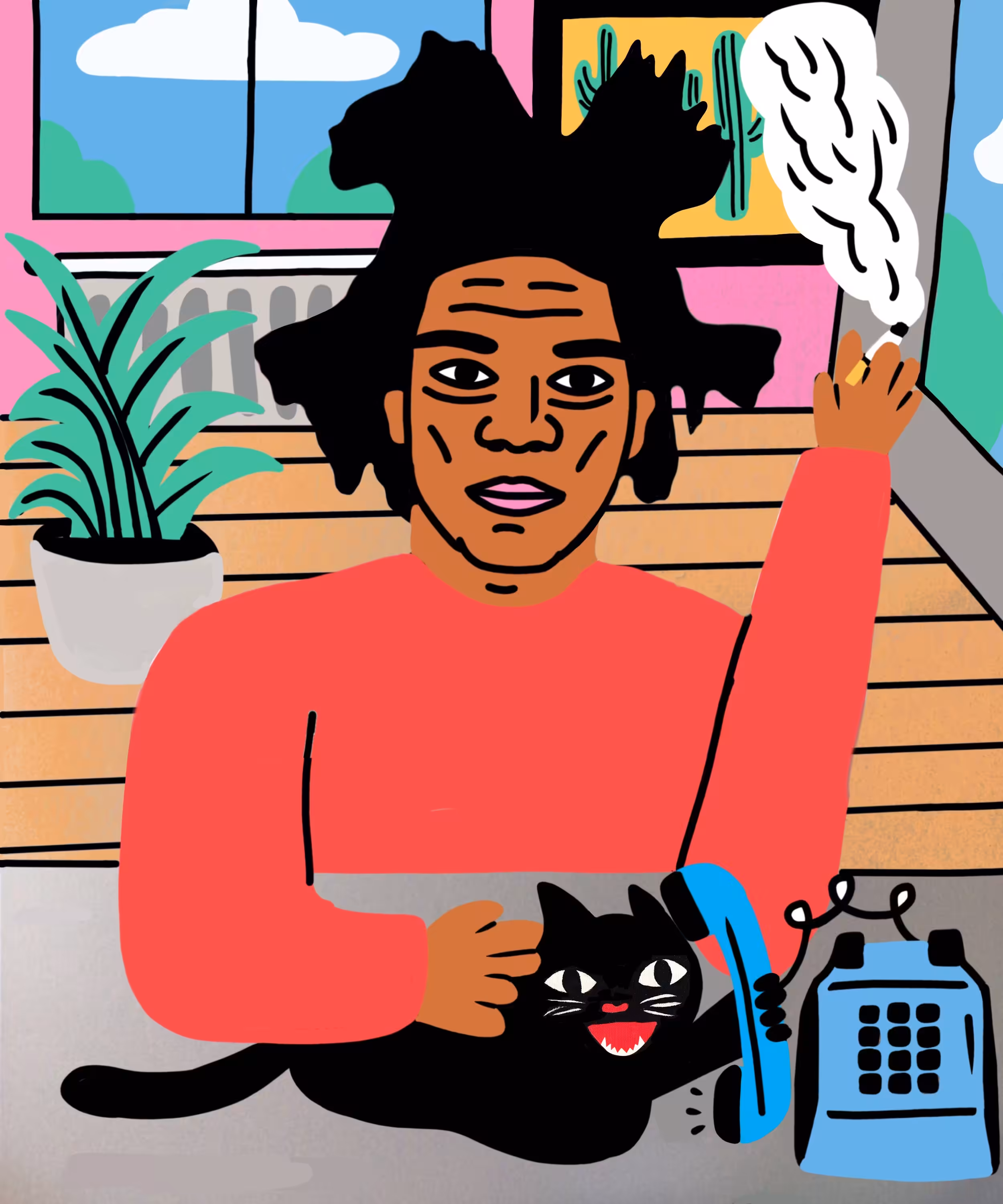 Basquiat's Cat