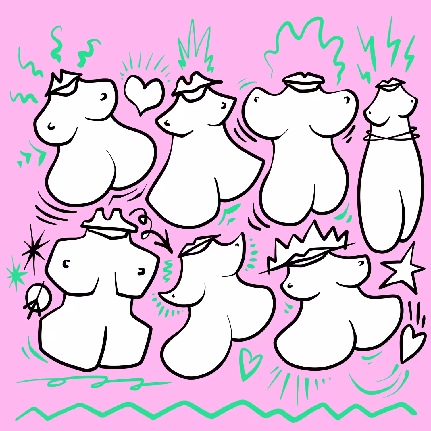 Bouncing Fly Gals