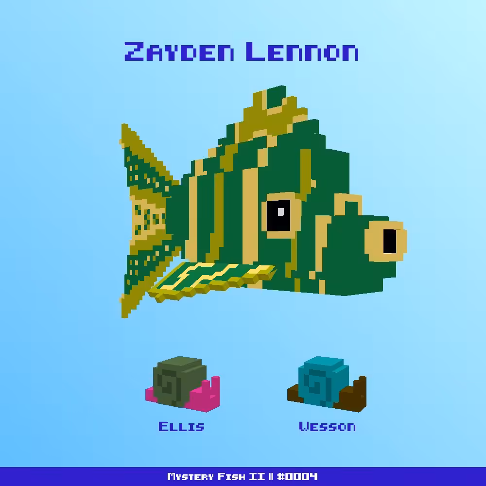 Zayden Lennon :: Mystery Fish 0004/1000