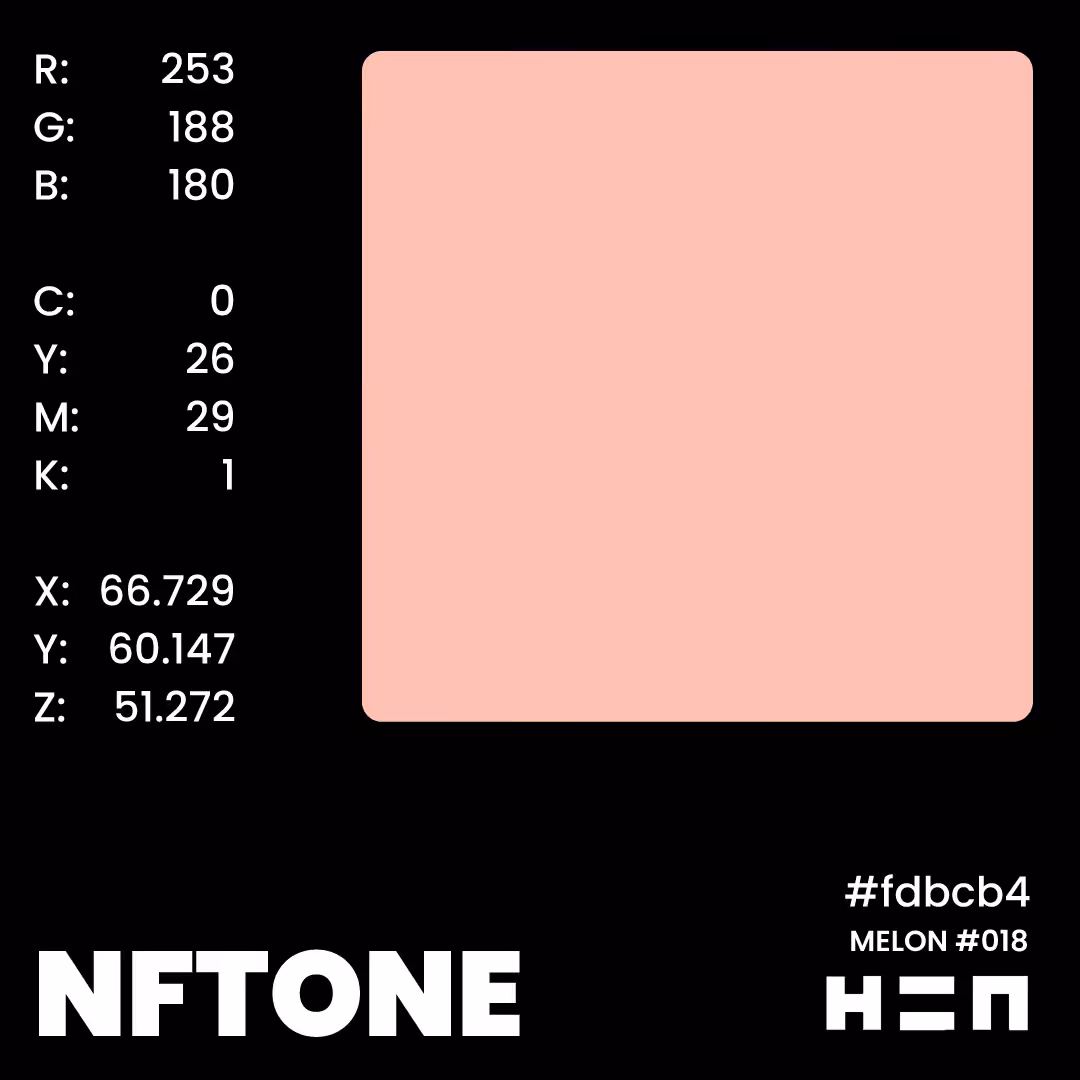 NFTONE - Melon - #018 - H=N Classic Swatches Collection