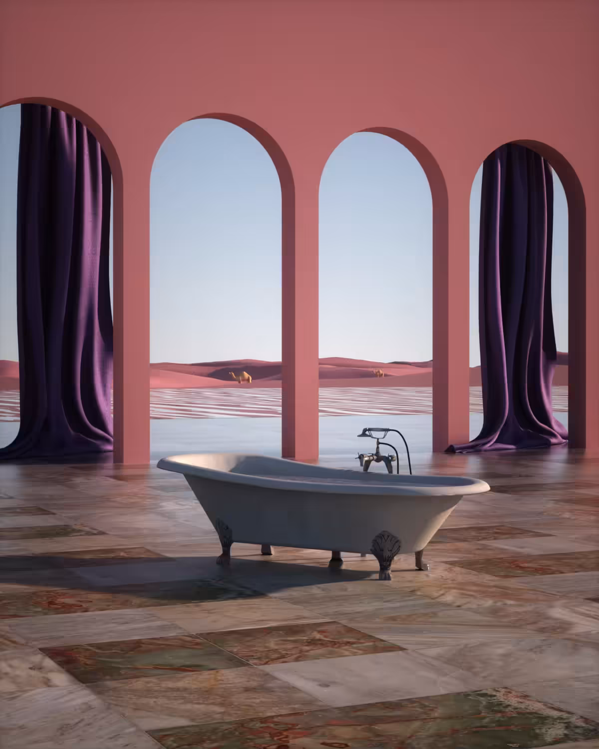 A dry bath