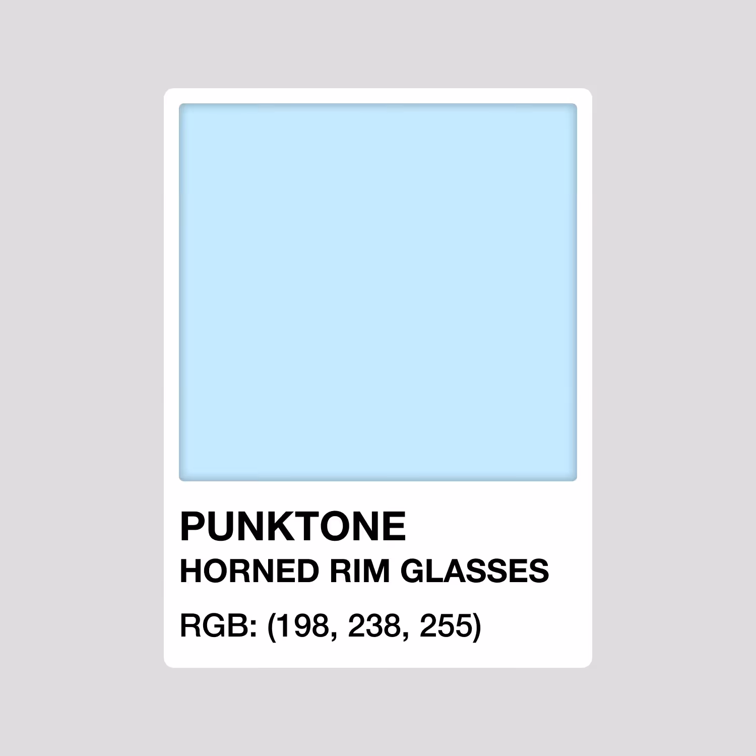 PUNKTONE HORNED RIM GLASSES