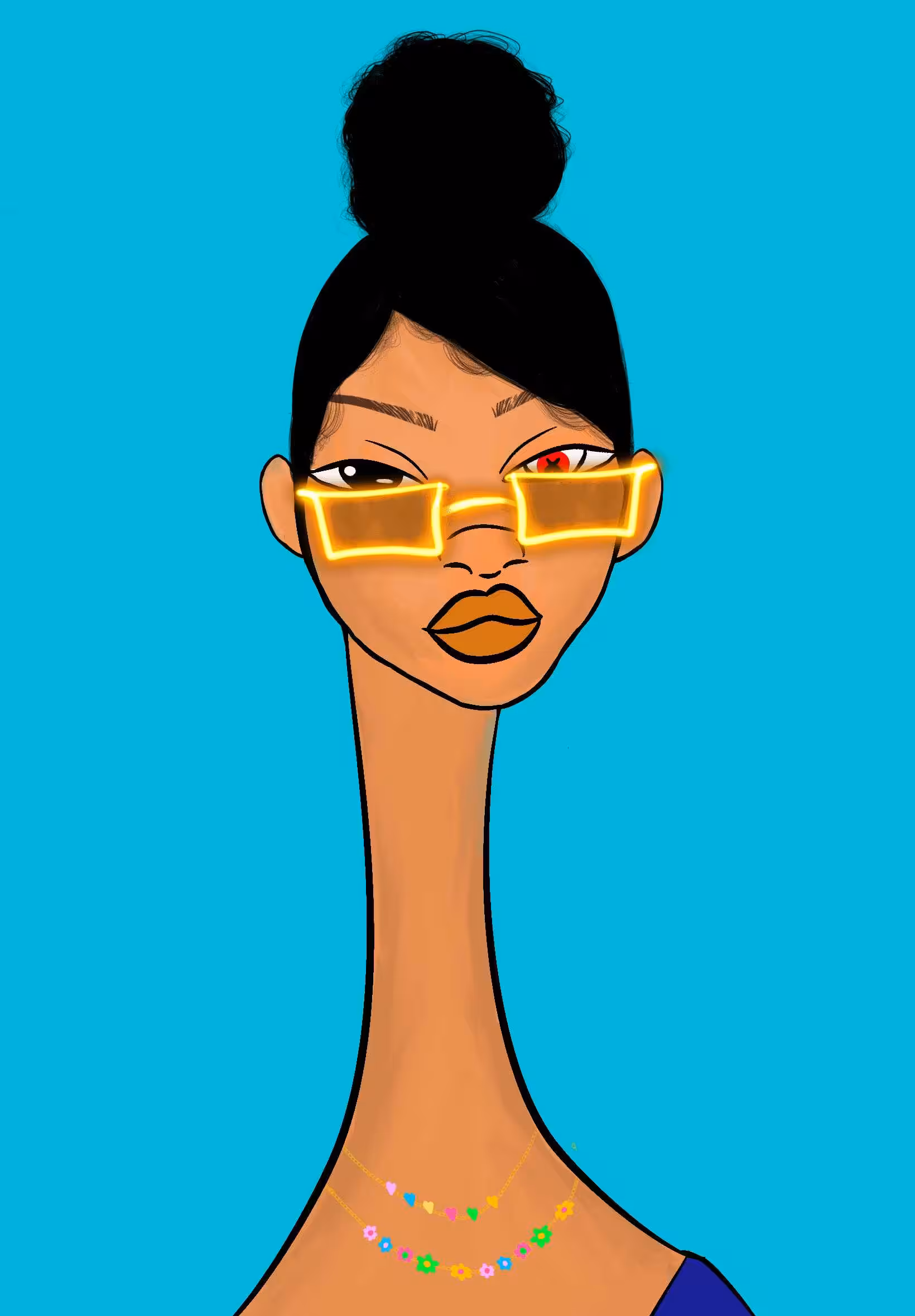 Long Neckie Lady #2636