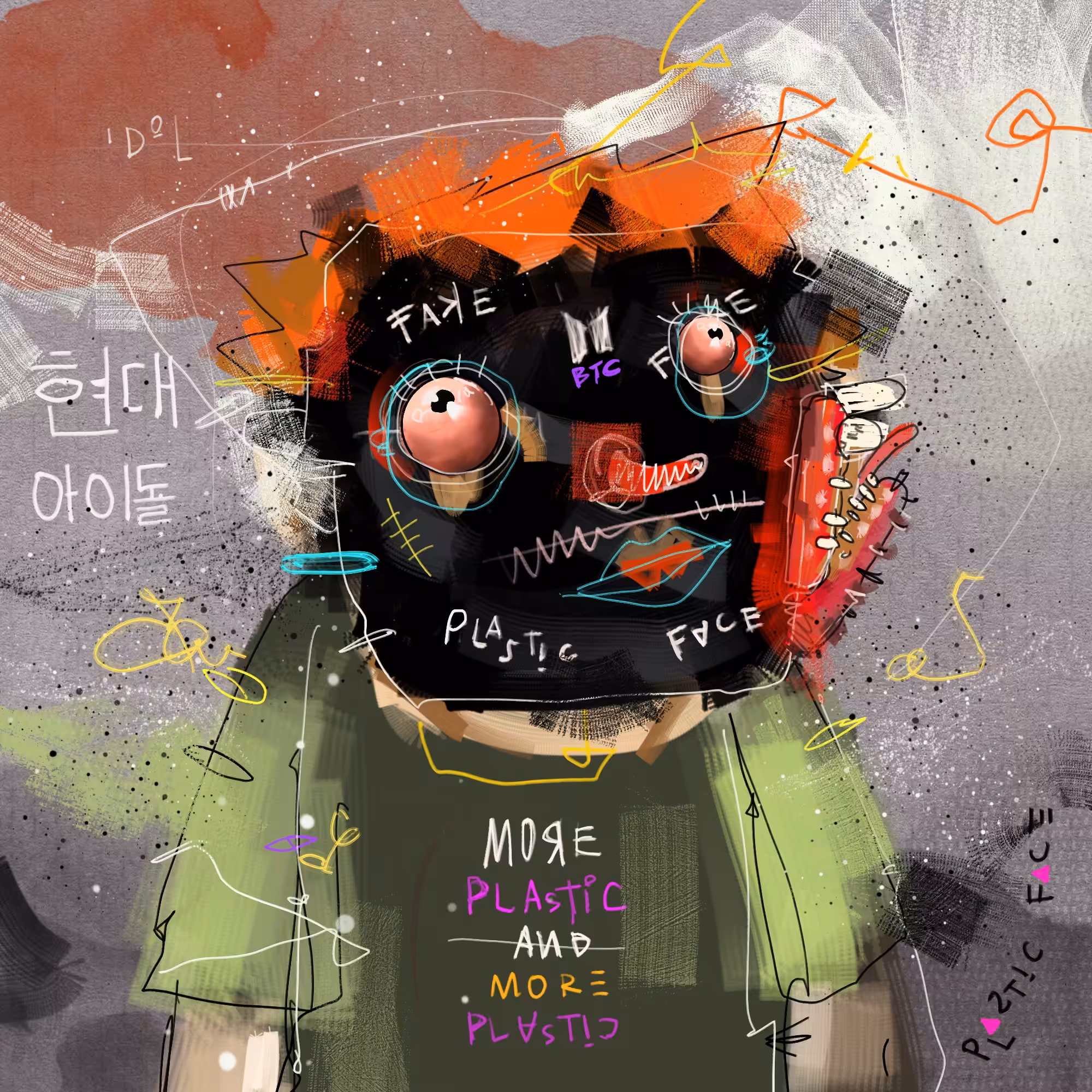 H-027 Plastic Face "your idol"