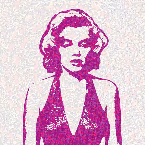 Famous Faces Series: Marilyn Monroe in PINK