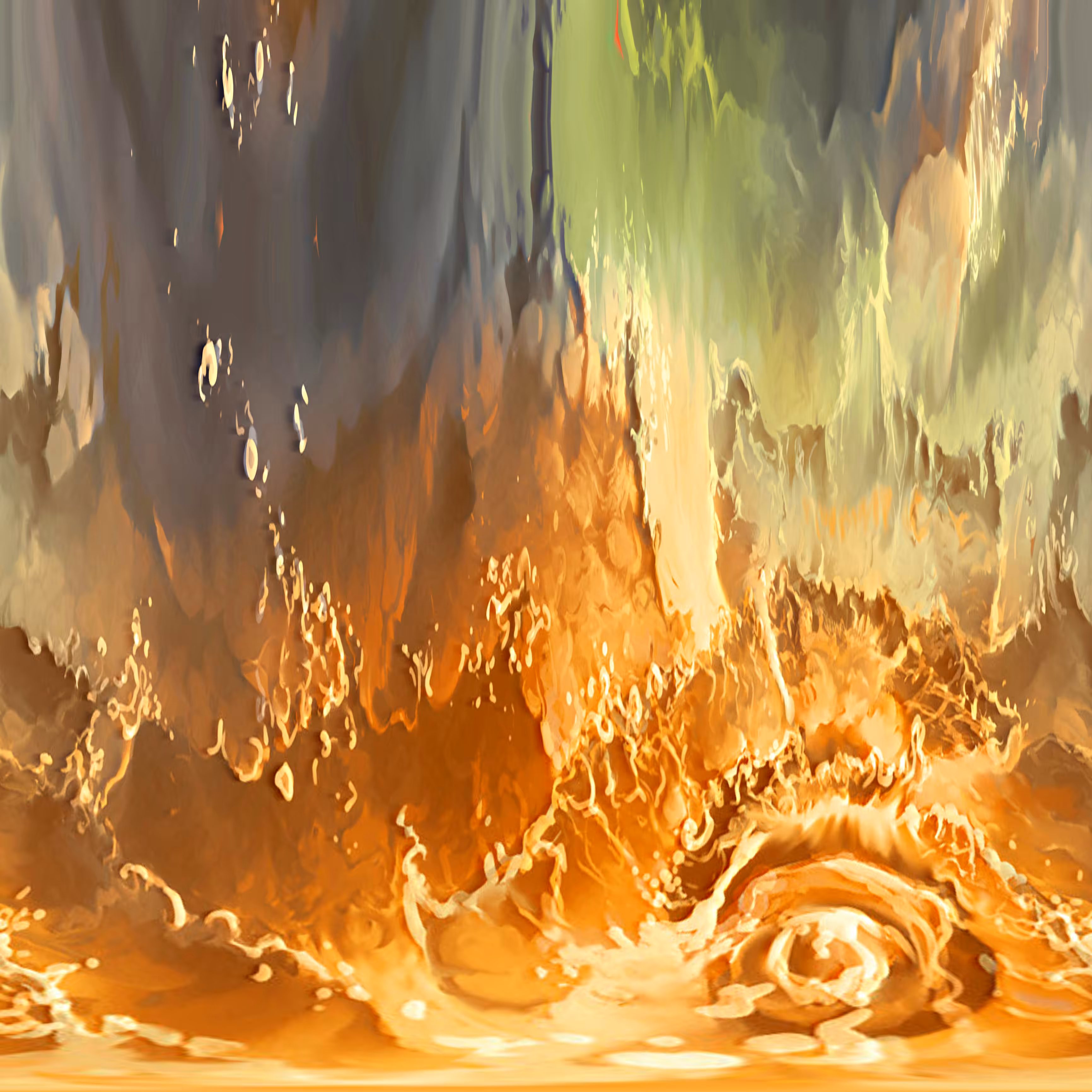 Magma river