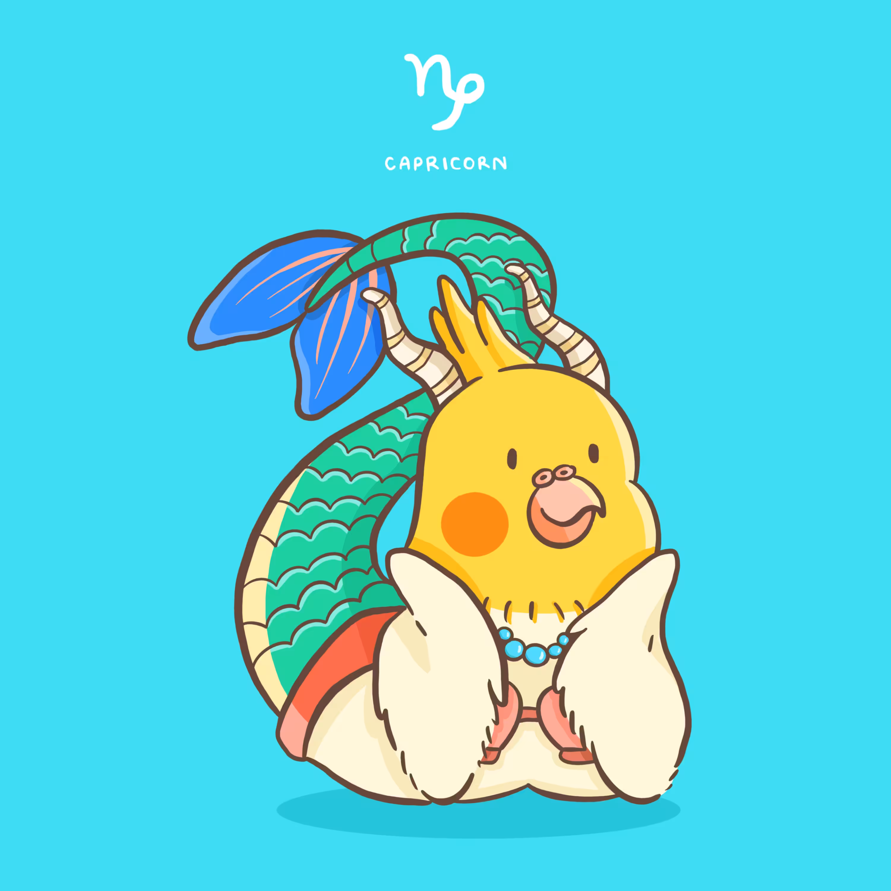 Cockatiel Bird - Capricorn ♑️
