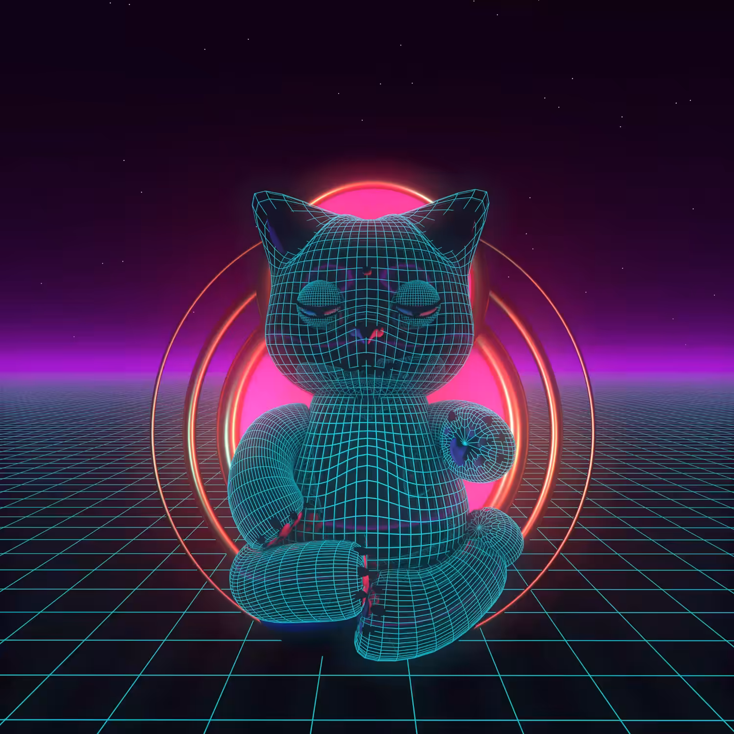 Gato_buda (retro wave)