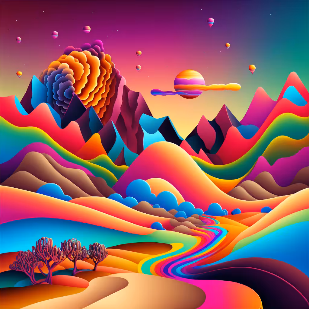 Psychedelic Landscape #46