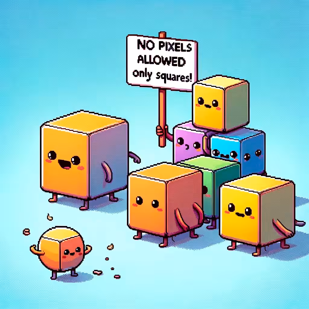 Square Peg, Pixel Hole: A Tale of Fitting In