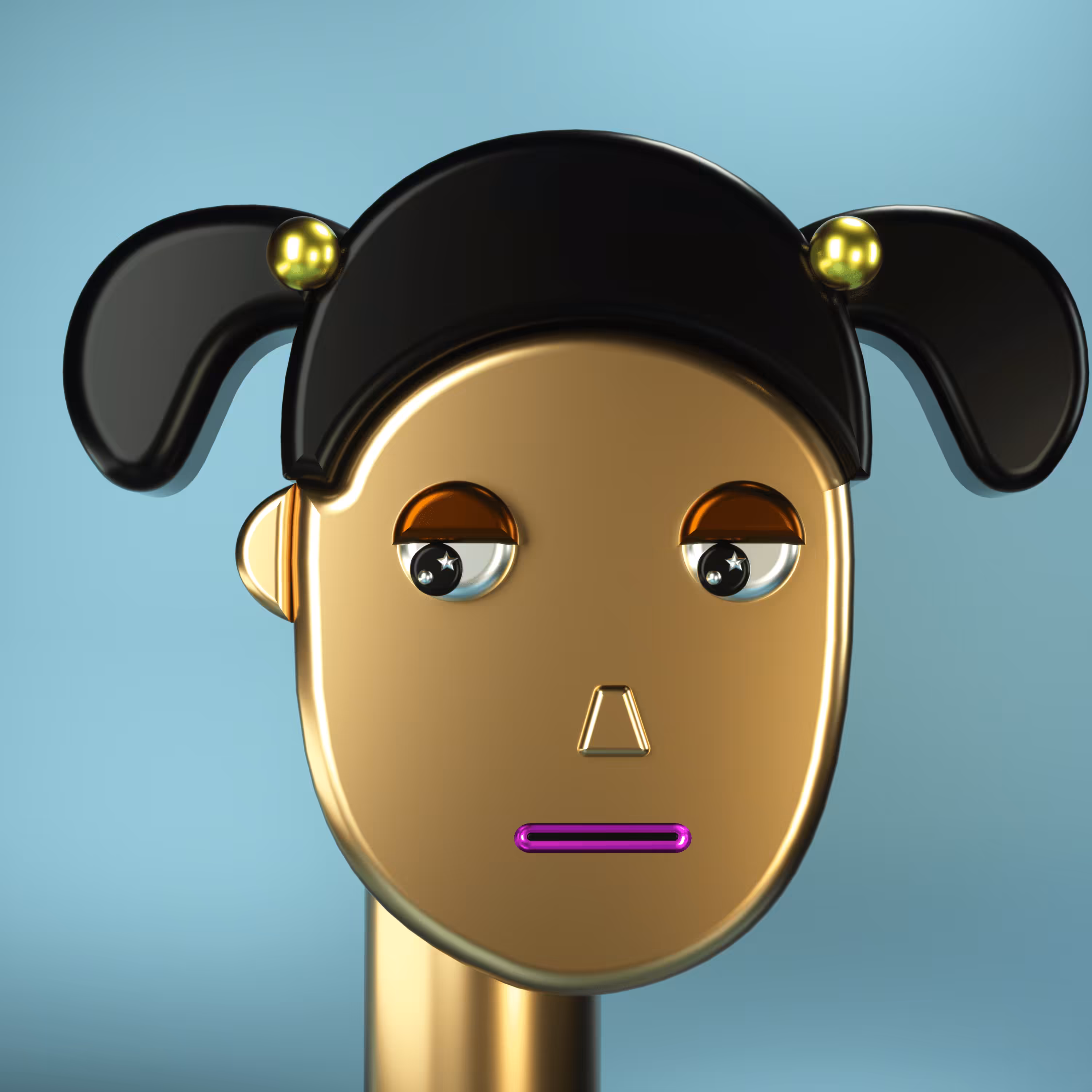 3D Chrome Punks: 3D Chrome Punk #0384