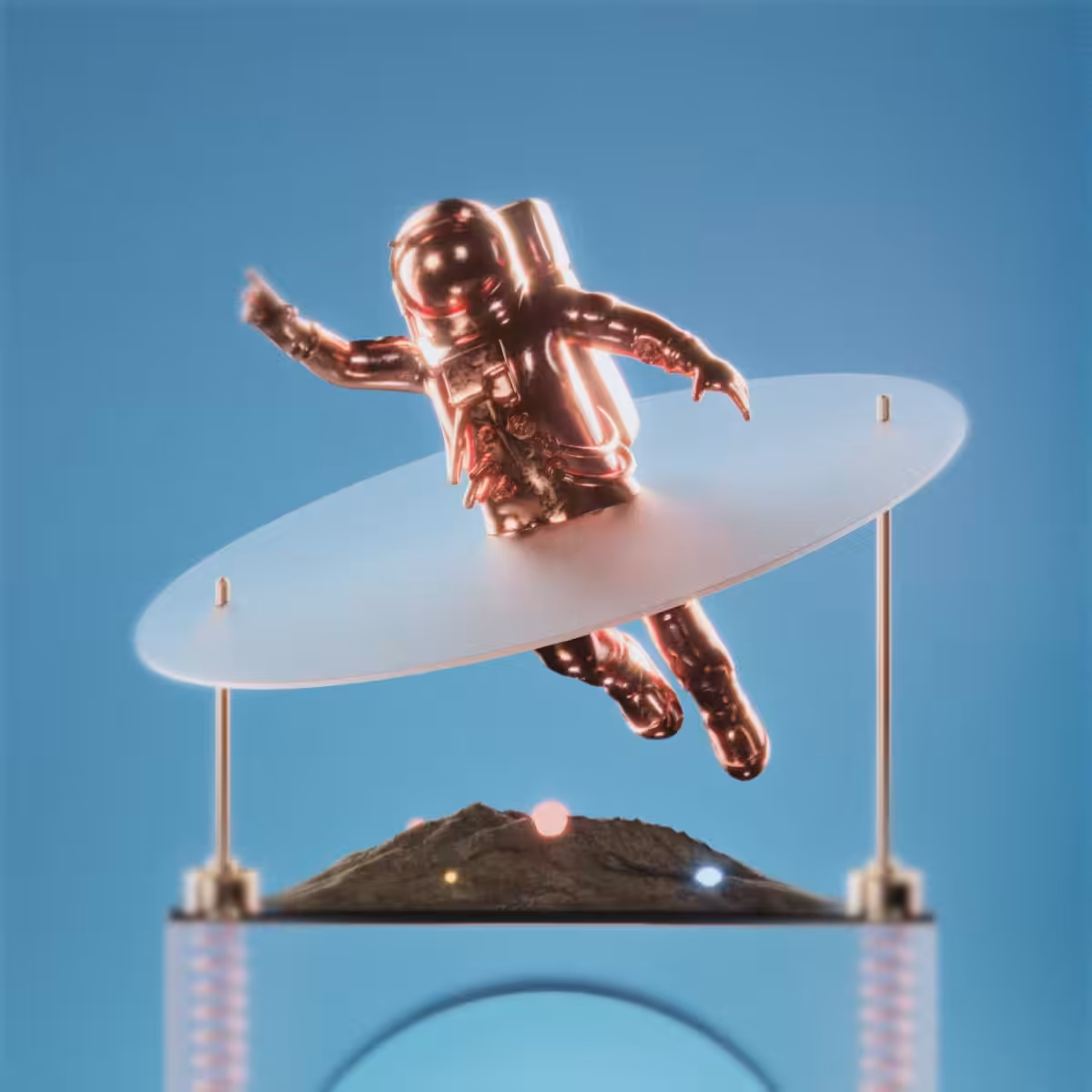 Copper astronaut