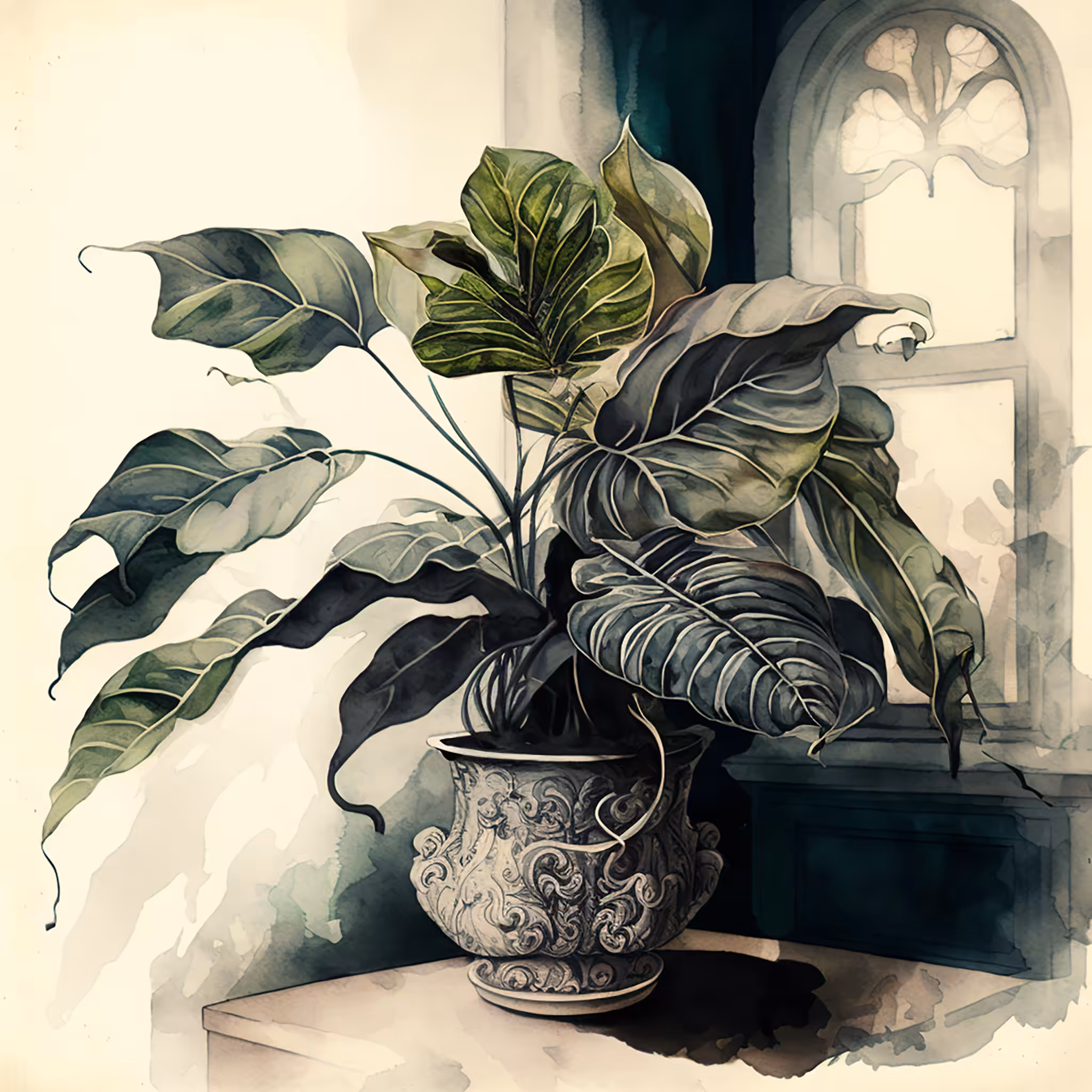 Philodendron erubescens