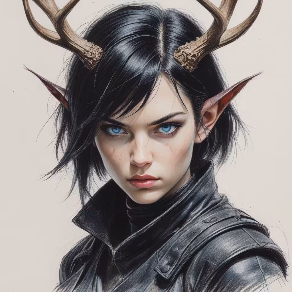 The Happy Valley: Horned woman 