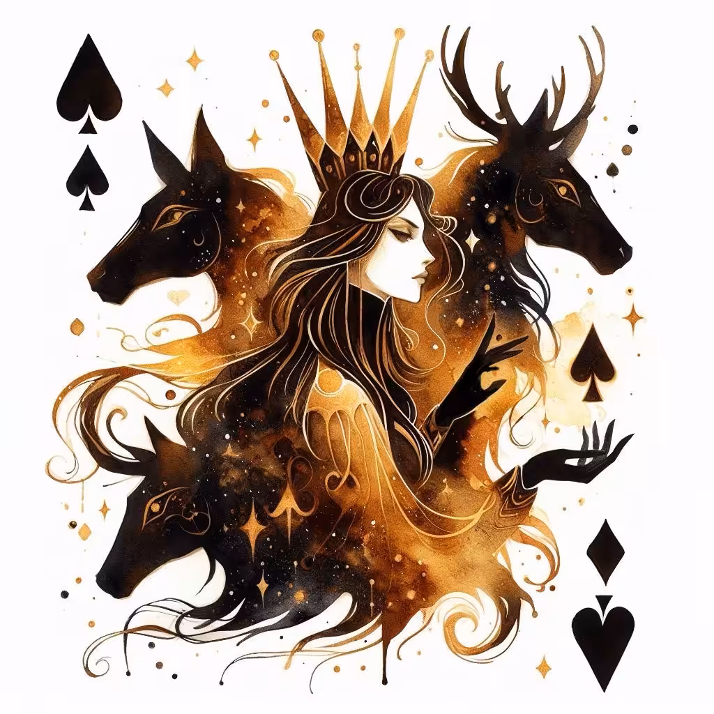 Queen and her magic horses