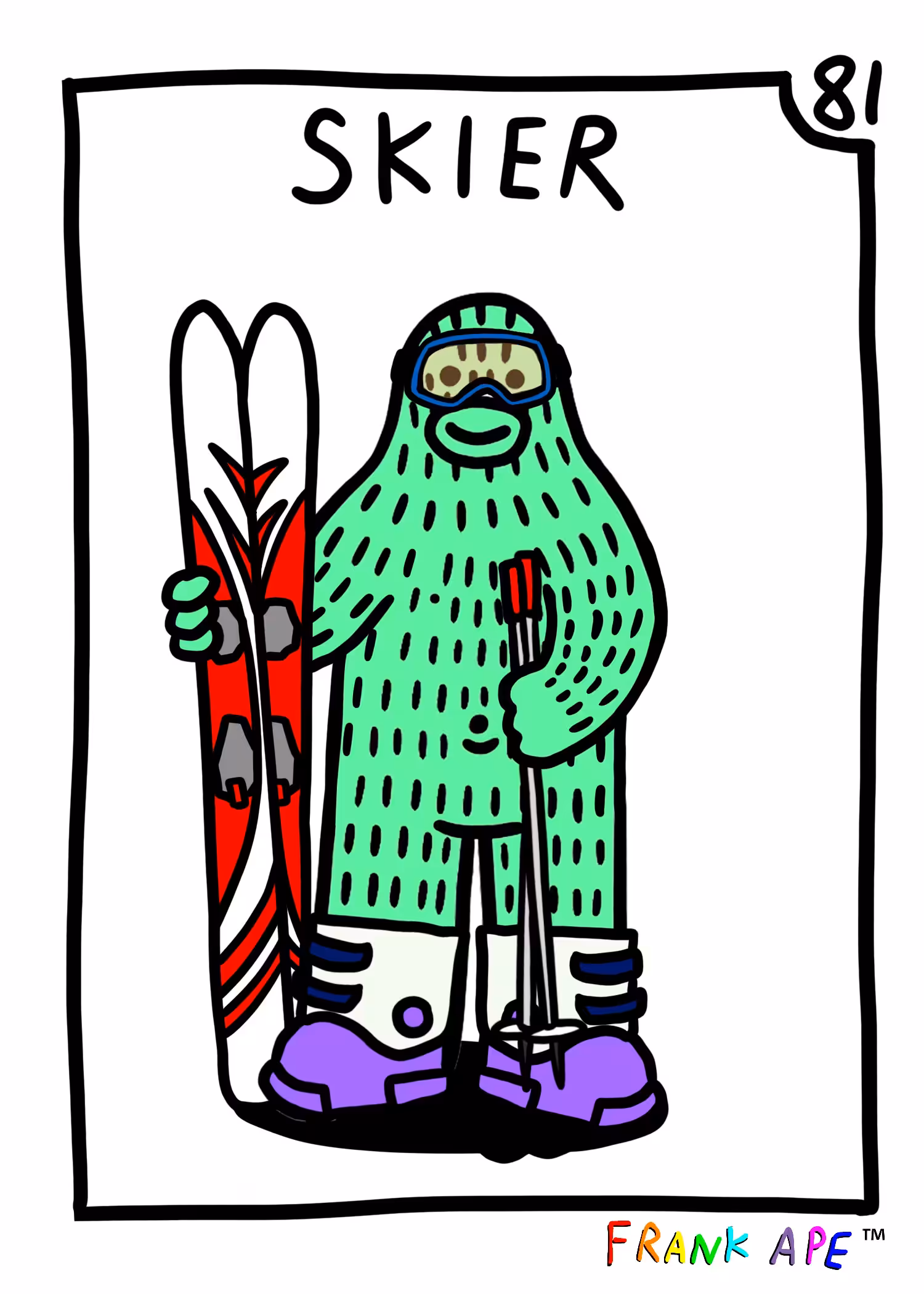 Frank Friends #81 - Skier