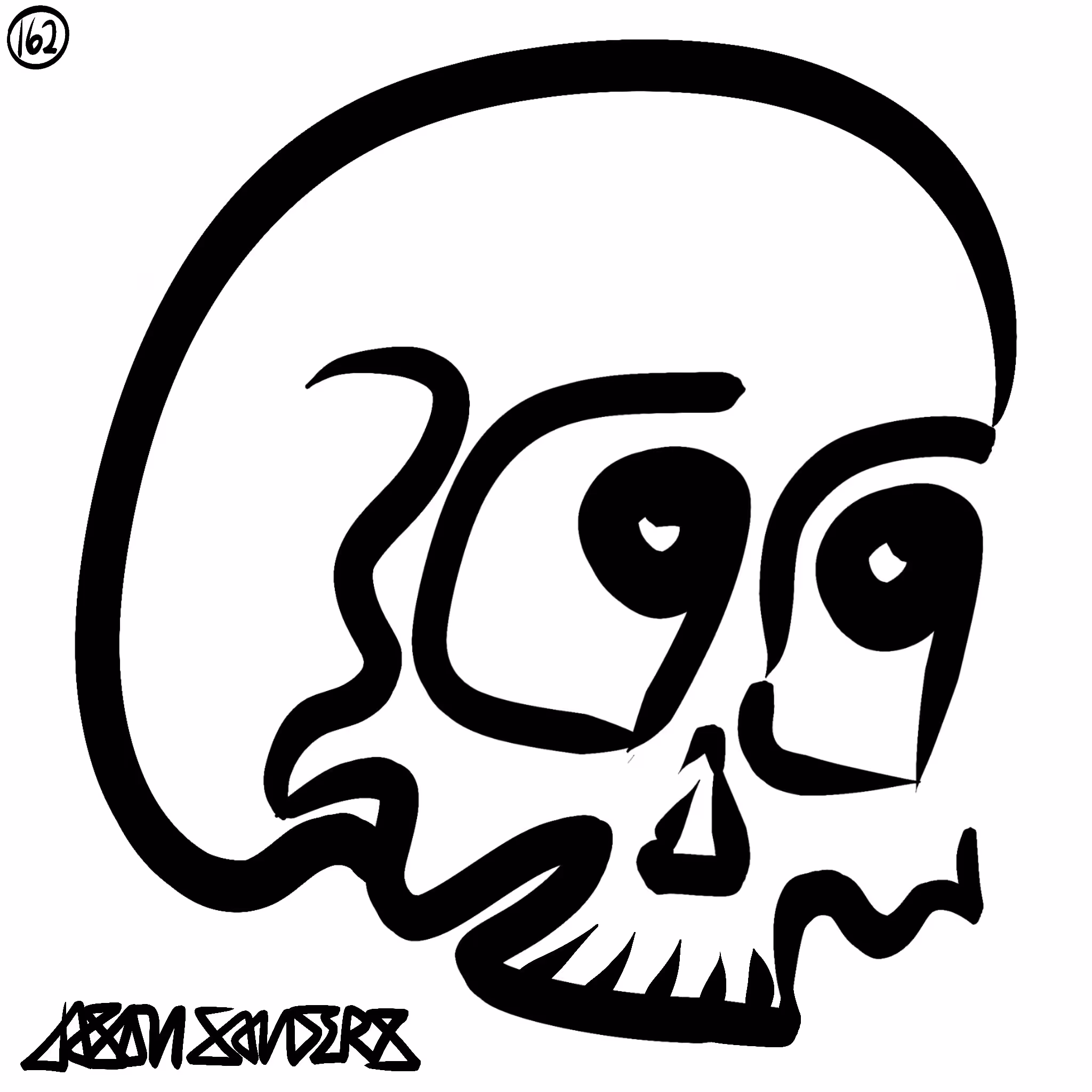 Skull Lines “Five” By DrainedEye | #162