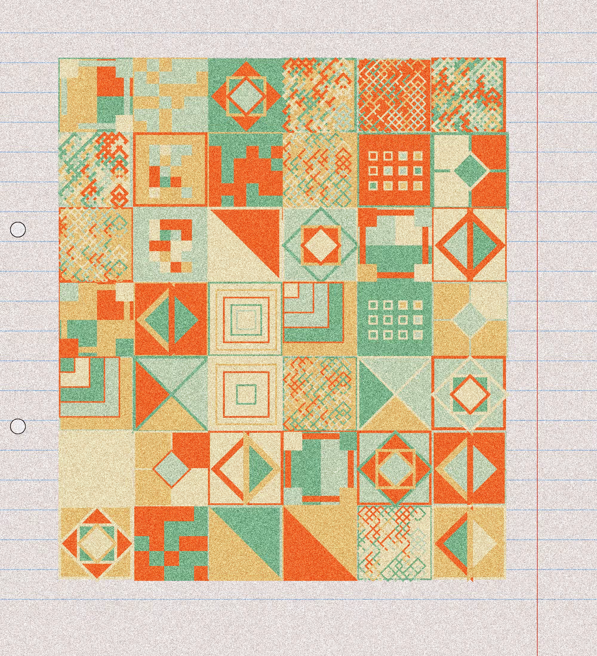 sketchbook page 8: annoying grid #24