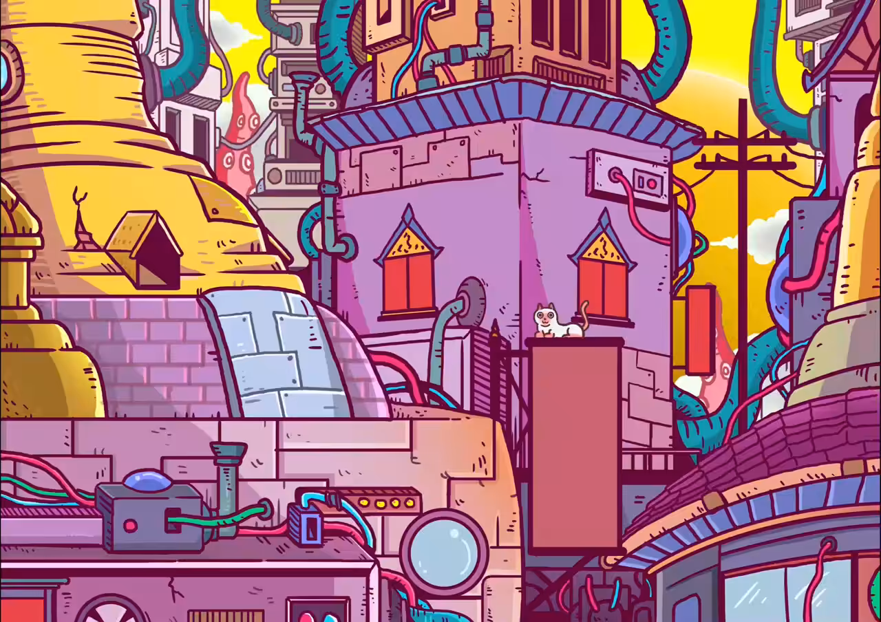 Urban society from a parallel world