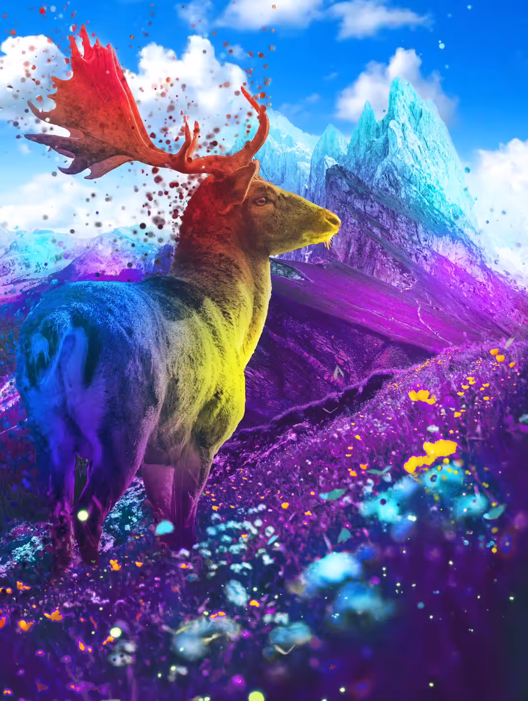 Purple Mountain Deer