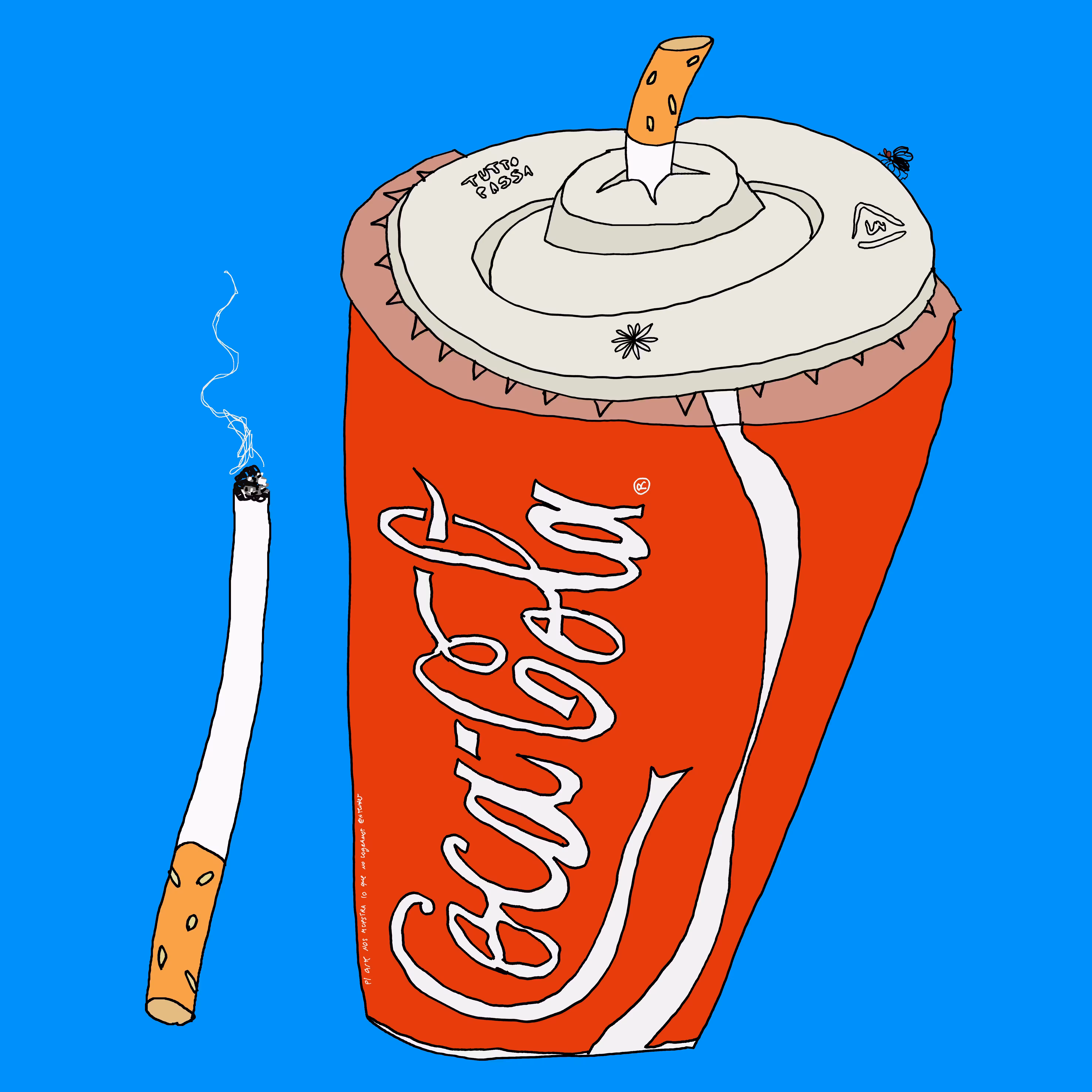 Combo Coca Cola + dos cigarrillos