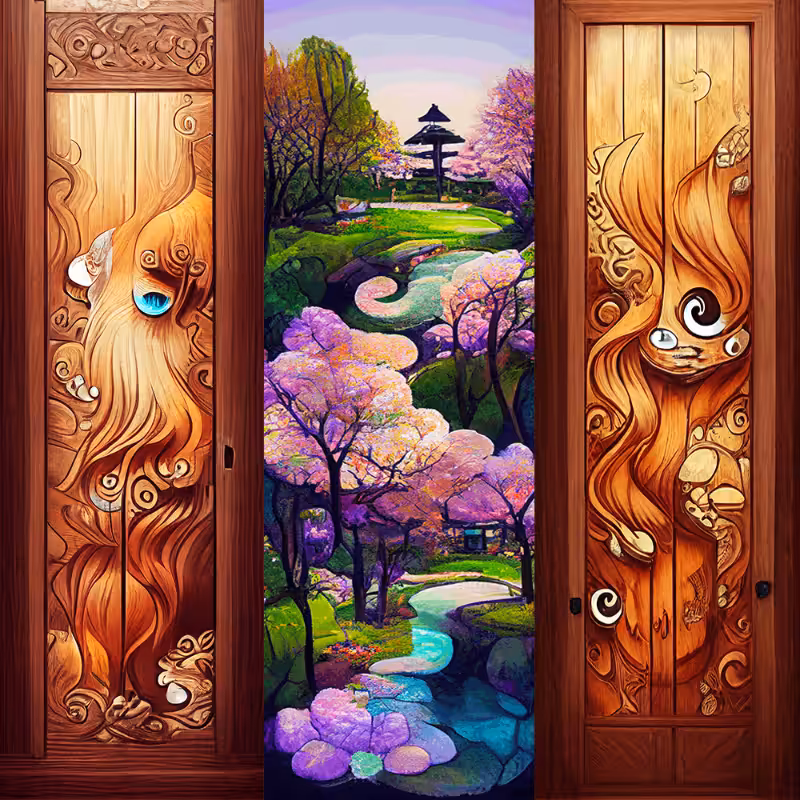 AI Japanese Garden in Spring #8