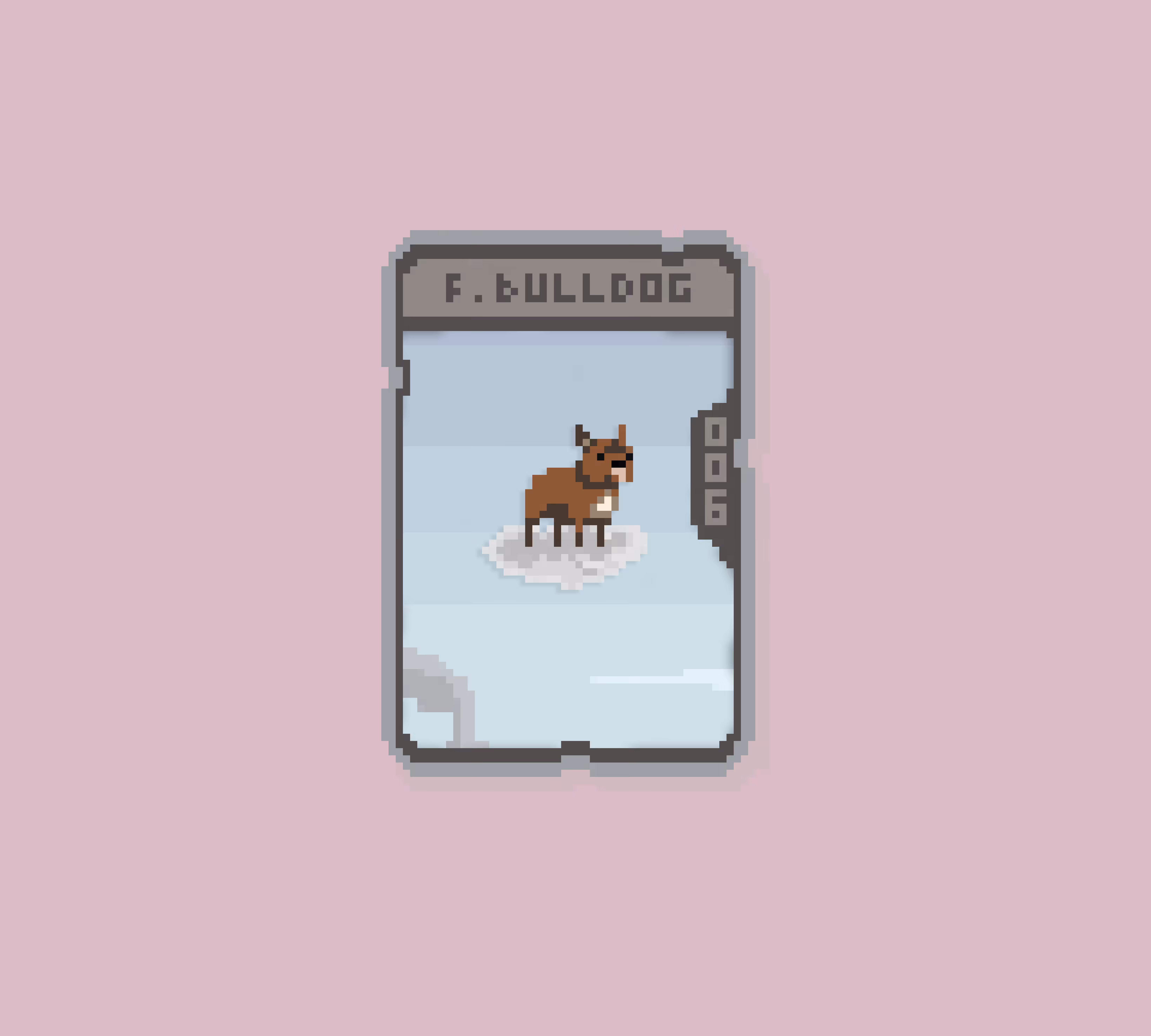 F. Bulldog Dog Card | #006