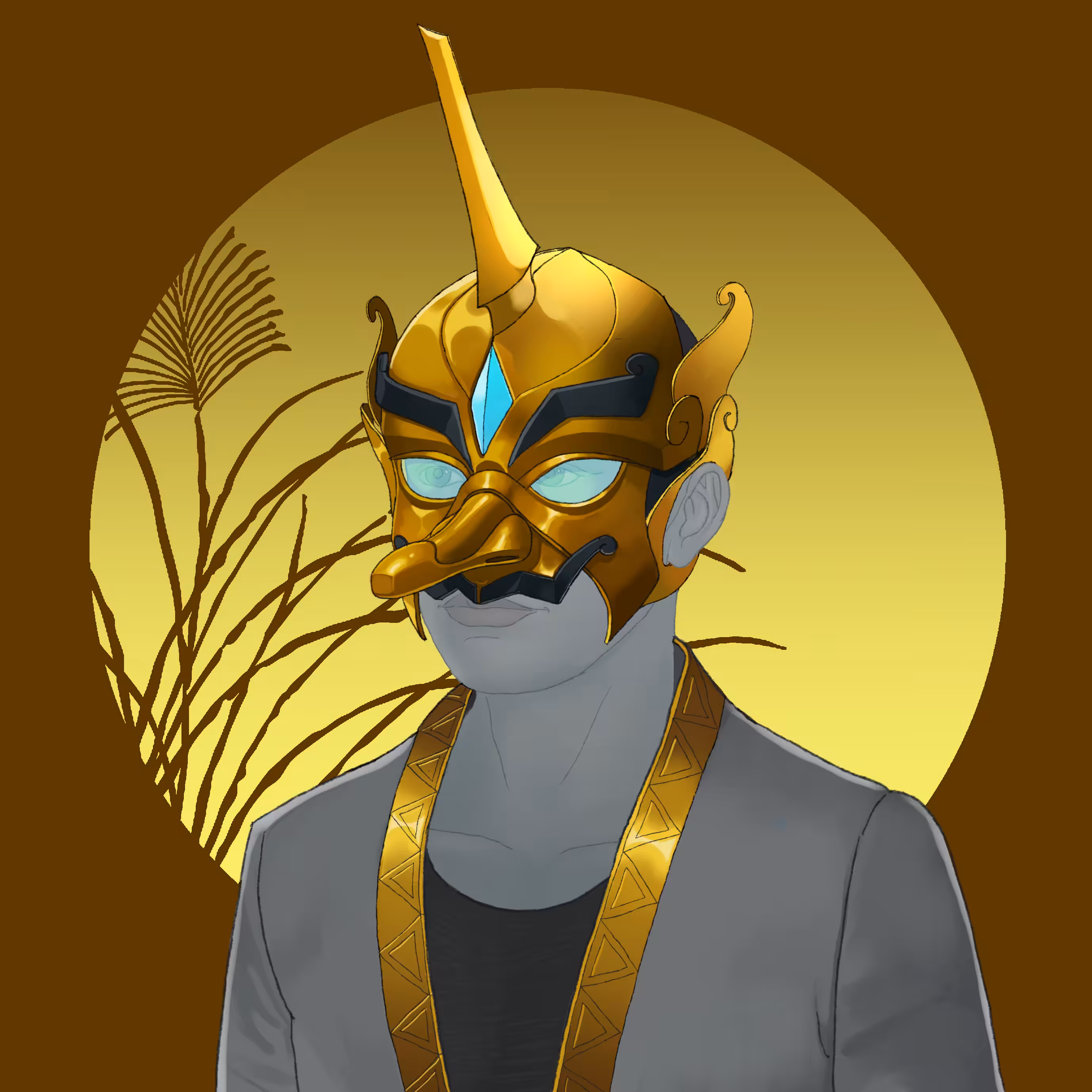 Gold Unicorn Tengu
