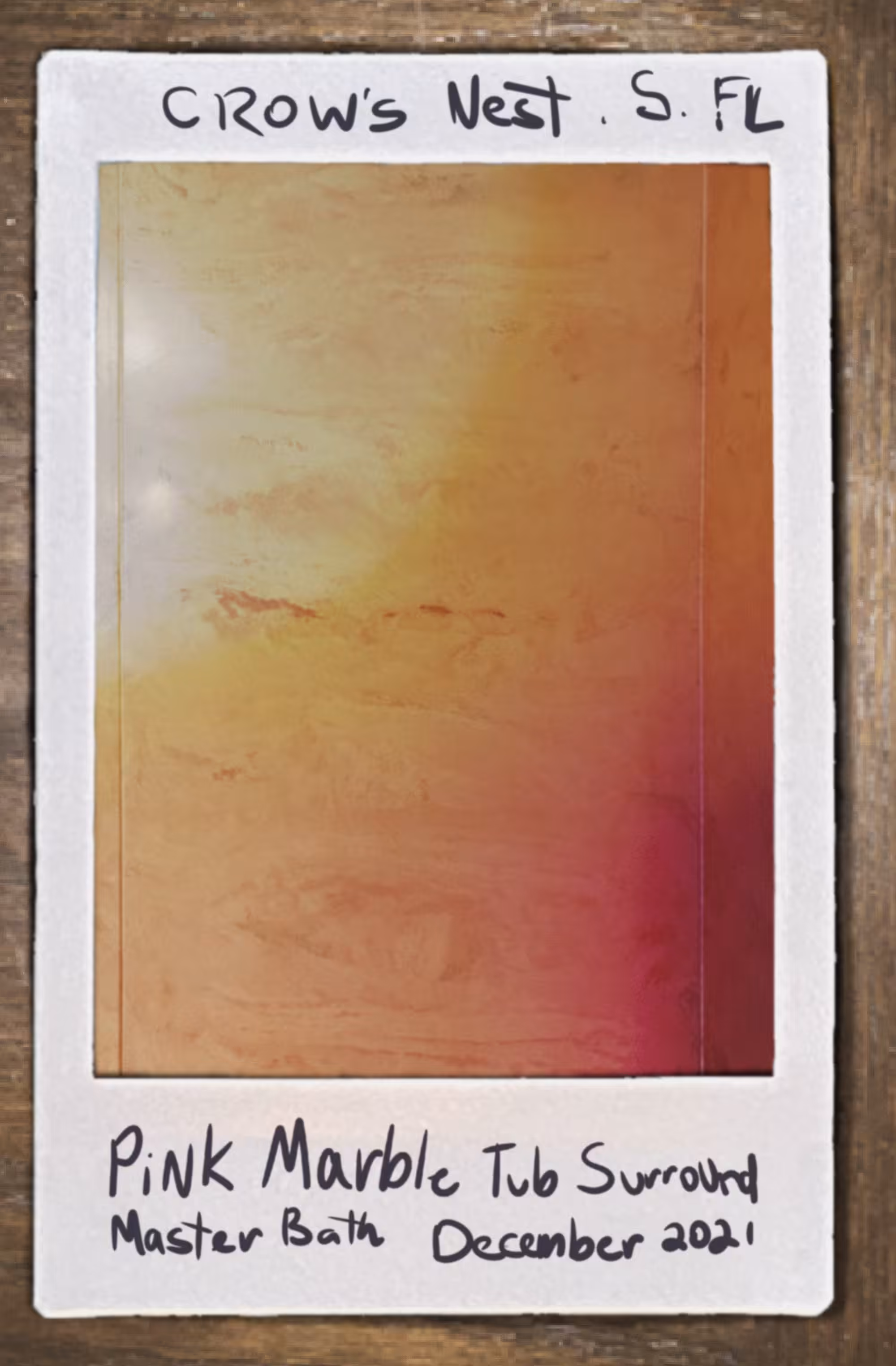 On the Surface #11 - Pink Marble Tub Surround
