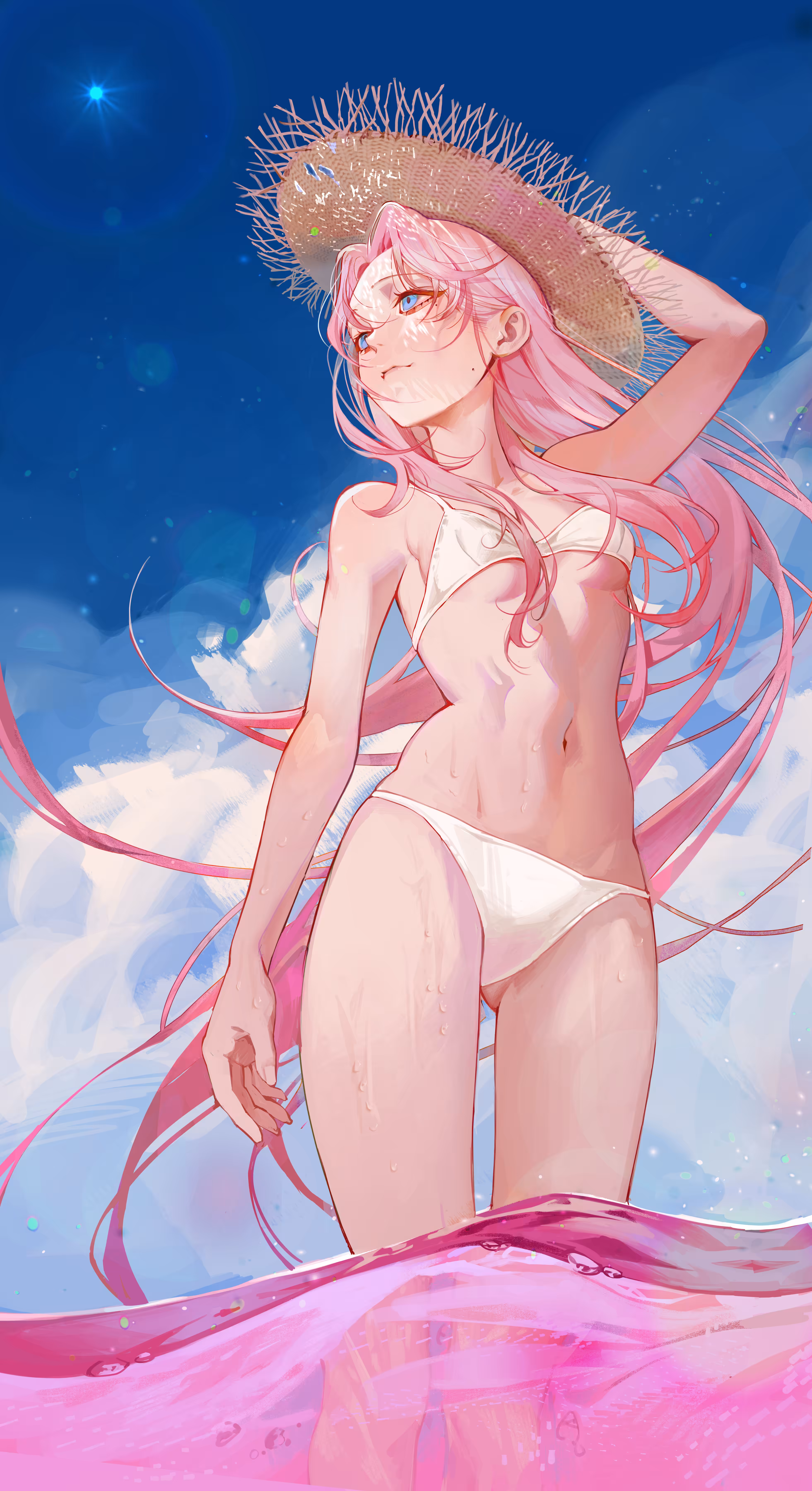 Pink sea