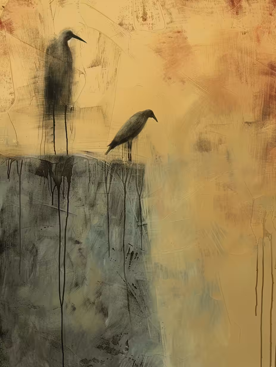 Rodeo posts: Some Birds on a Ledge