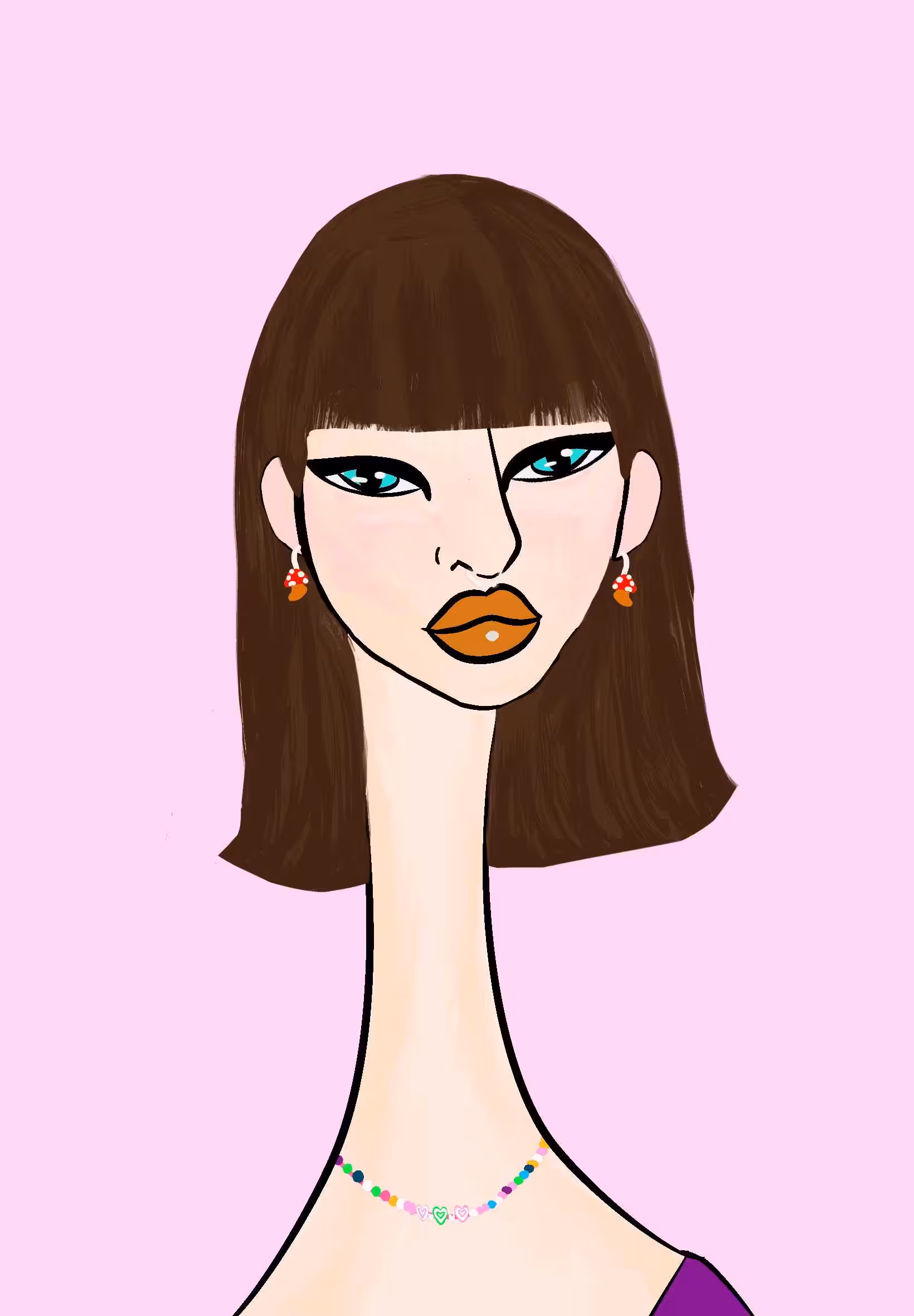 Long Neckie Lady #796