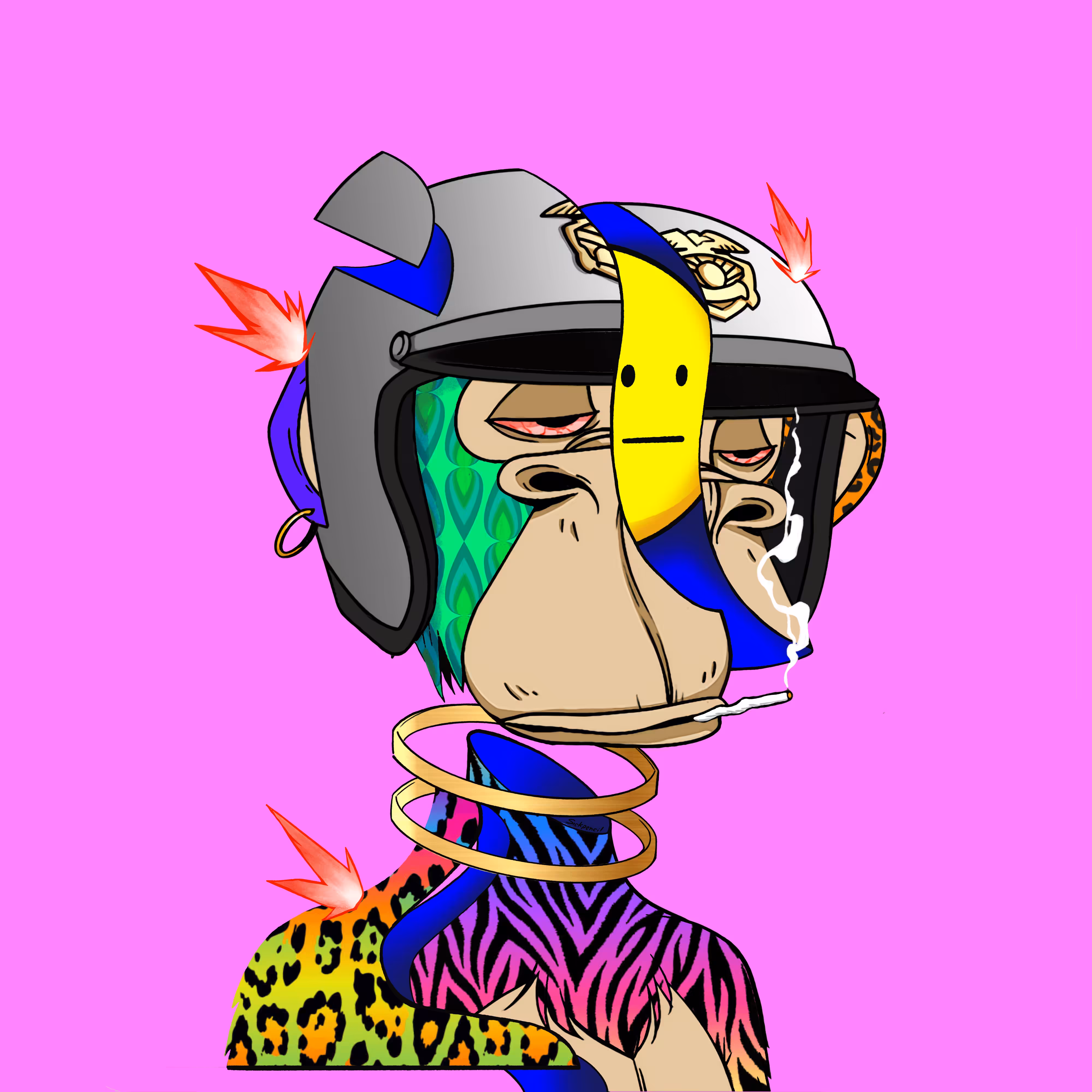 Bored Ape 6193 x Sickpencil