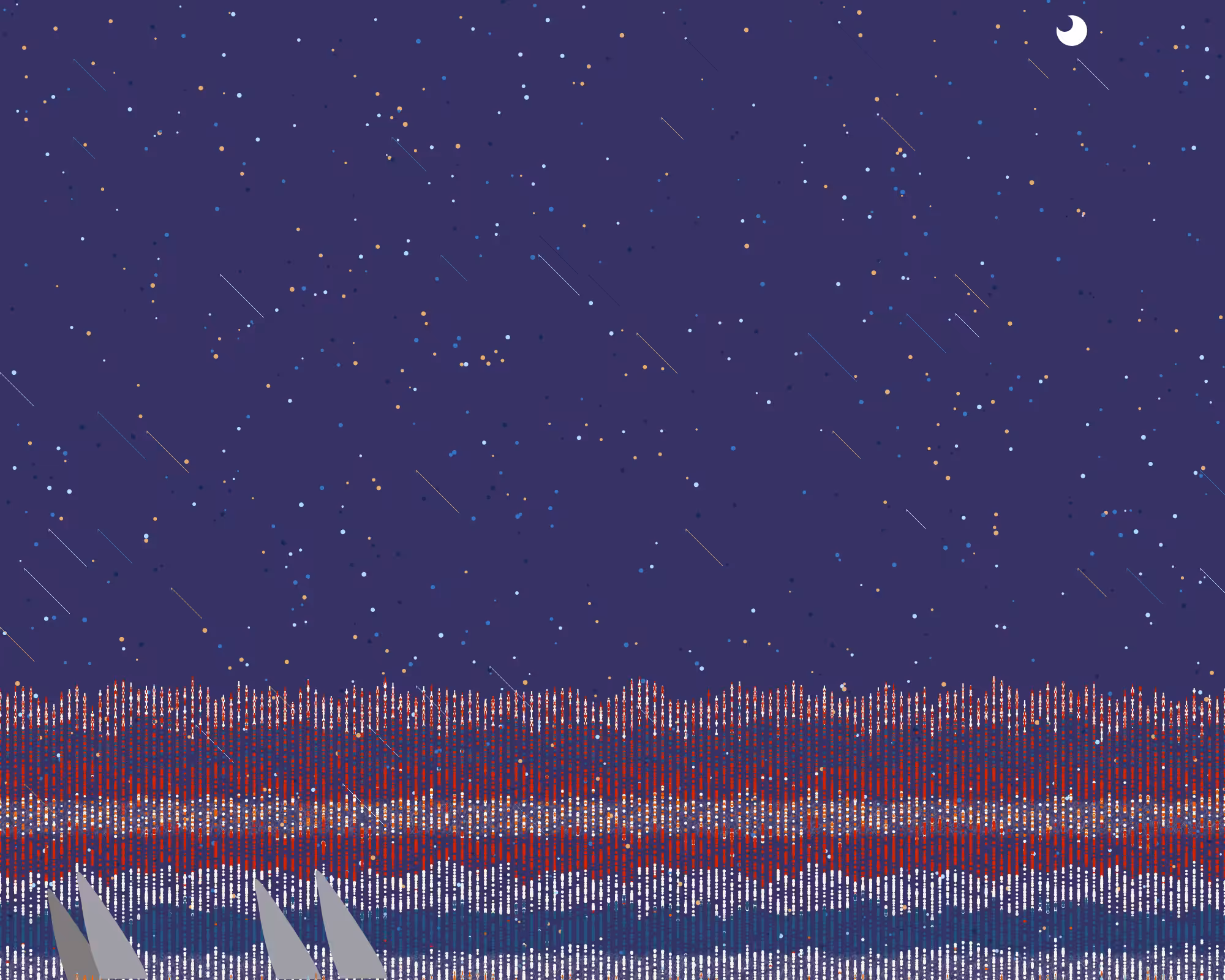 dangerous,ocean,shooting star and night #6