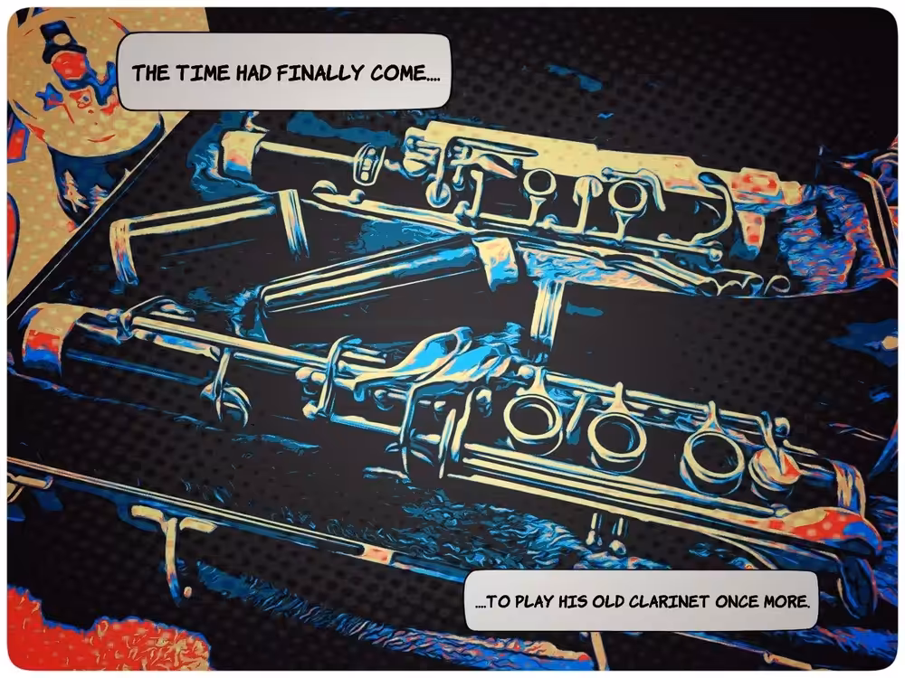 'The Old Clarinet' (Pop Art style)
