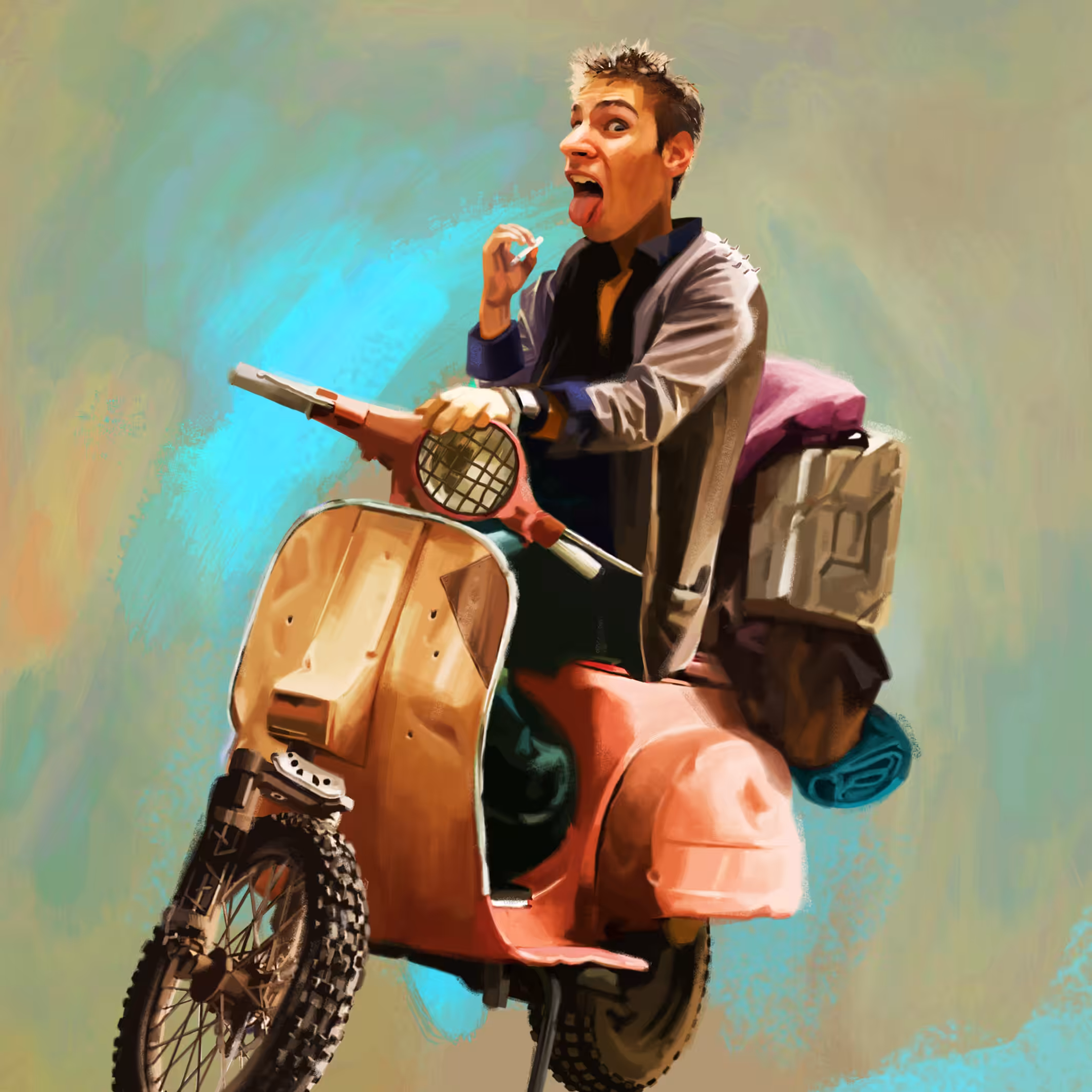 smoking vespa