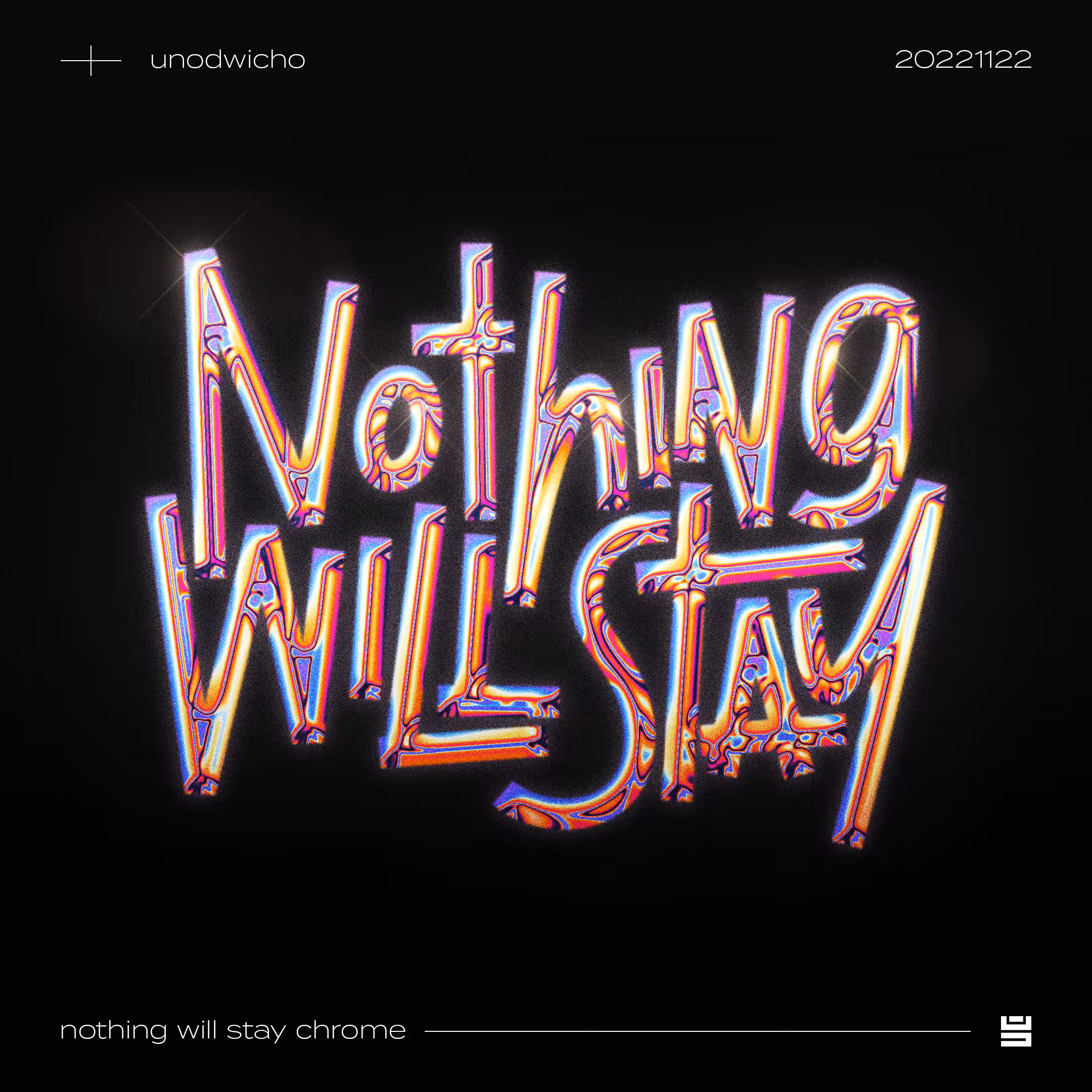 the lettering works: nothing will stay