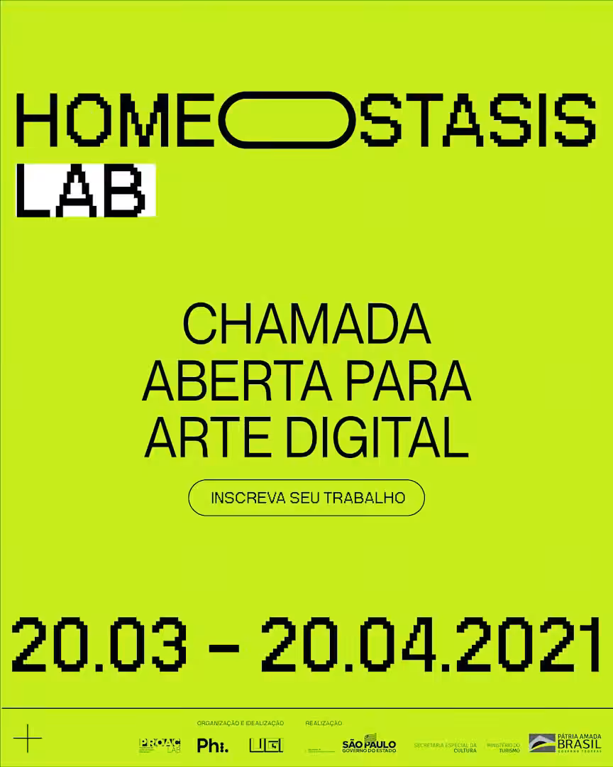 Open Call for digital arts: Homeostasis Lab - 2021