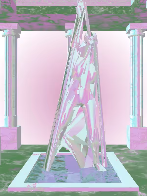 HeavenComputer: The Jazzy Dusky Pale Pink Woman #6387