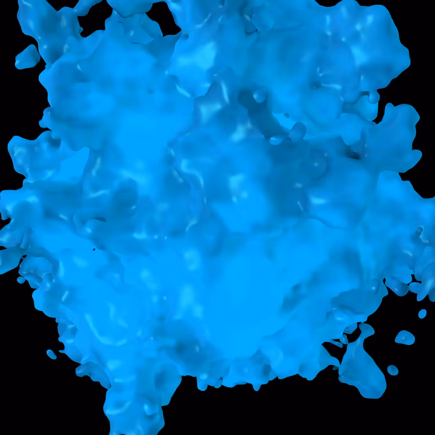 Boiling cyan