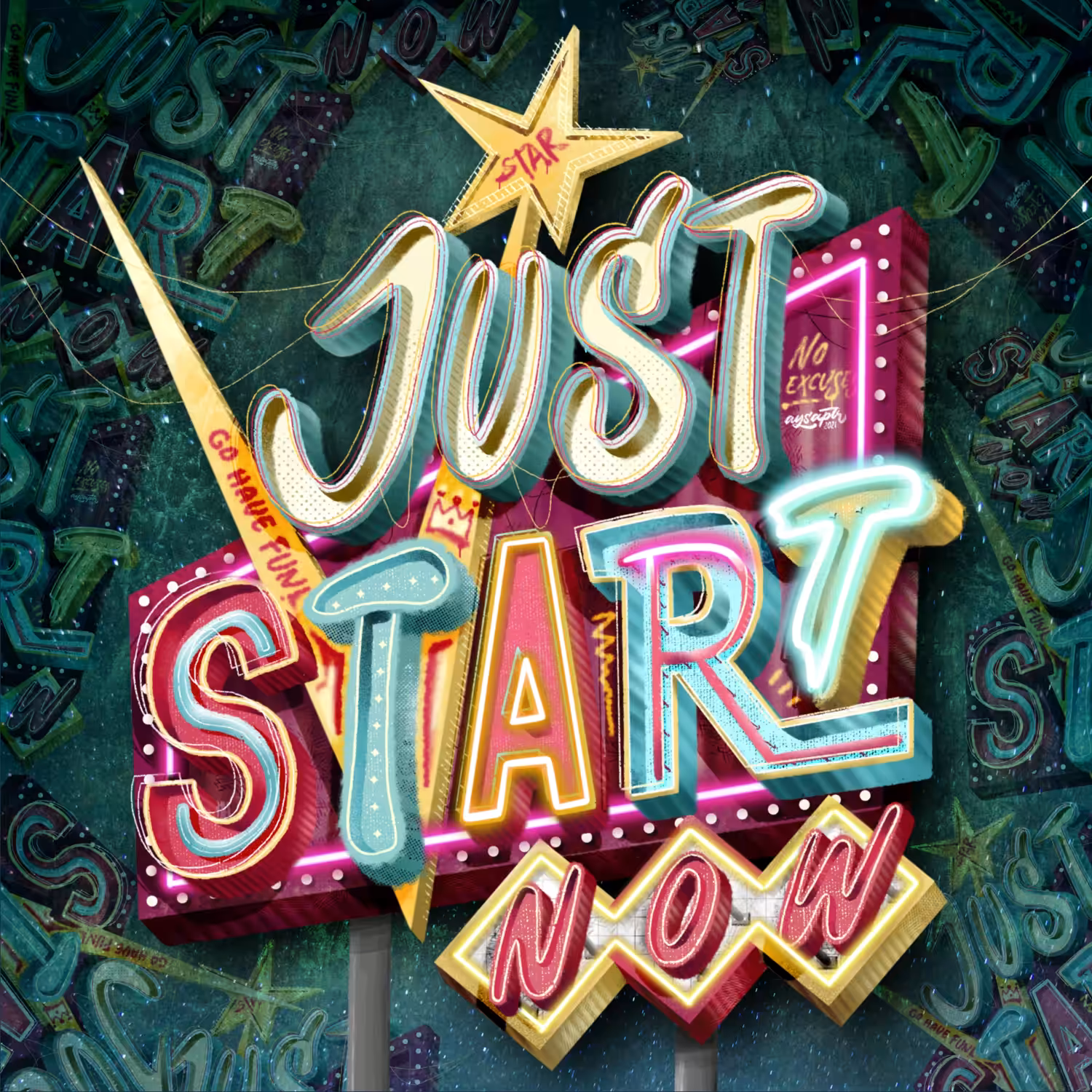 Lettering #014: Just Start