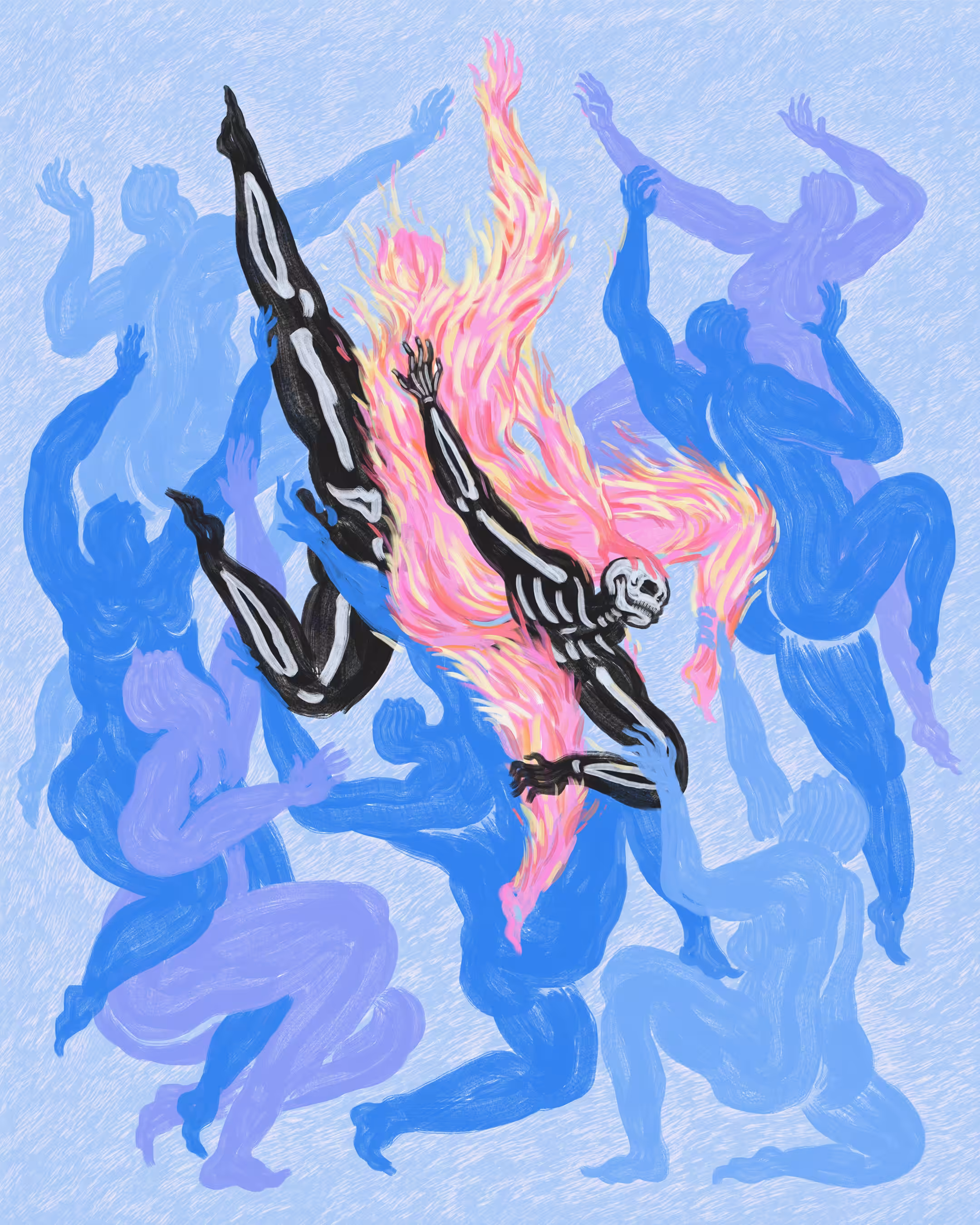 I. ‘Elevated Flame’ | Blue Spirit On Fire Collection