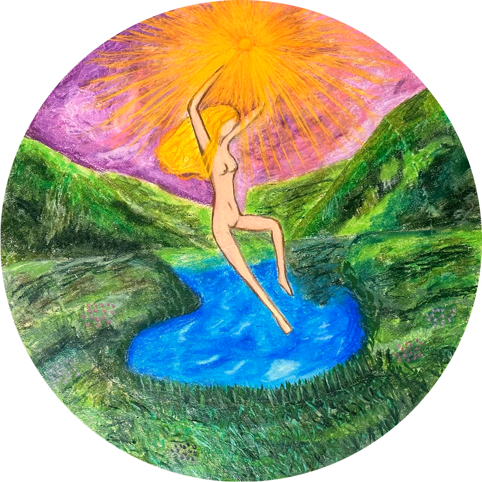 Acrylic emotions of natural colors: Create