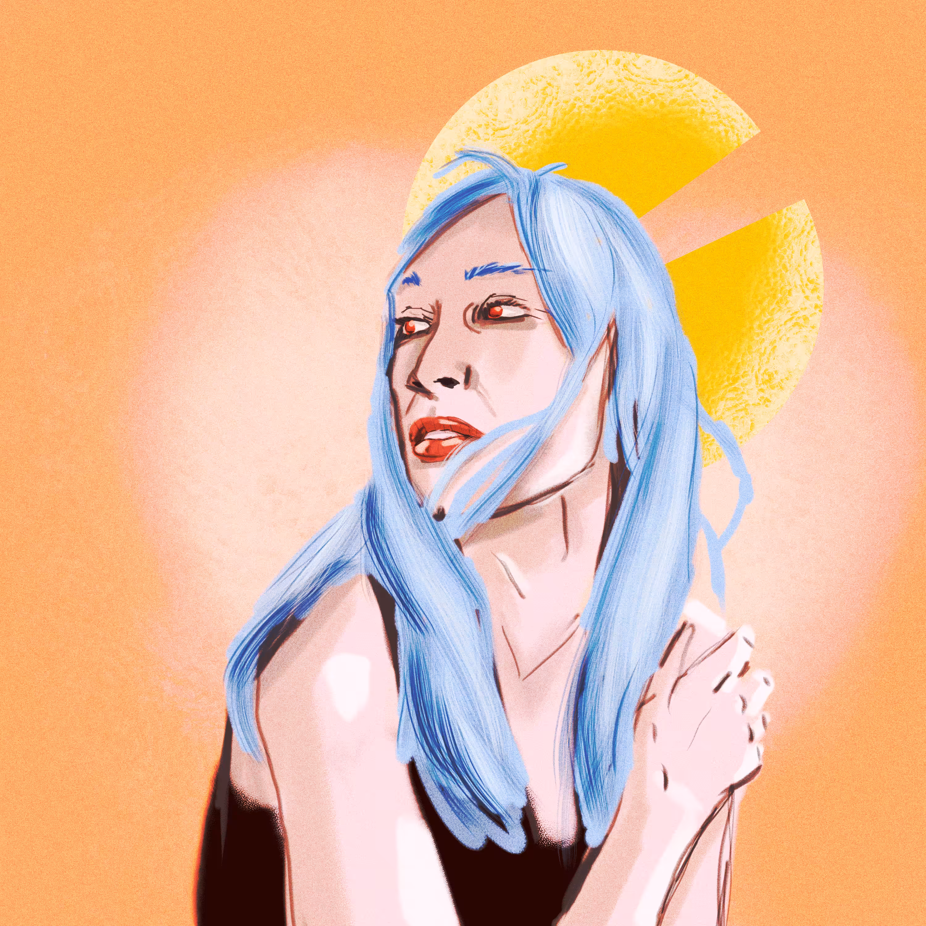 That Lady With The Blue Hair