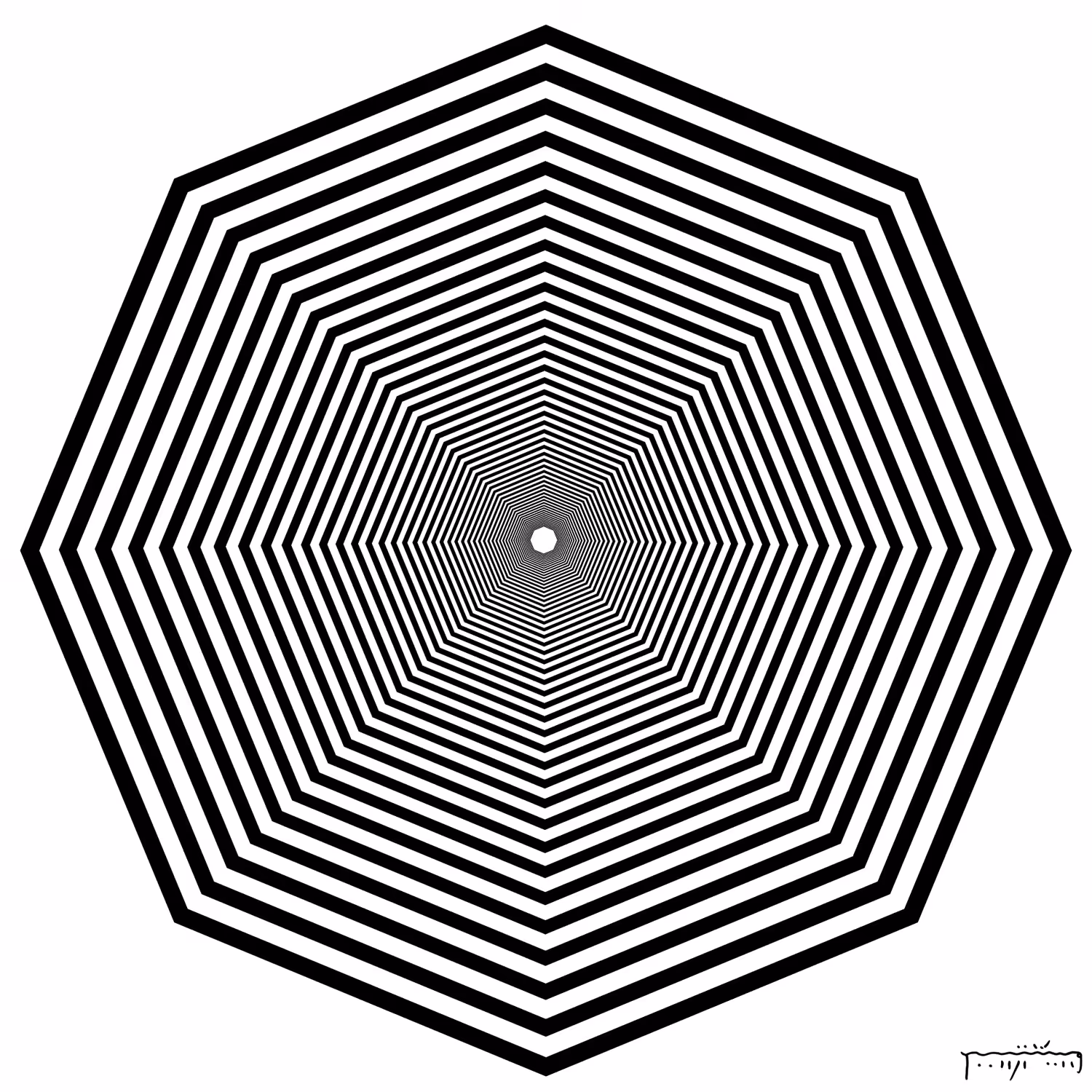 Octagons Trace Illusion