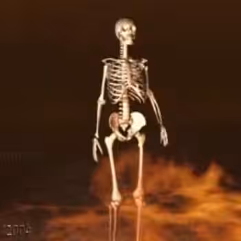 3D FX: Skeleton jump in fire pack