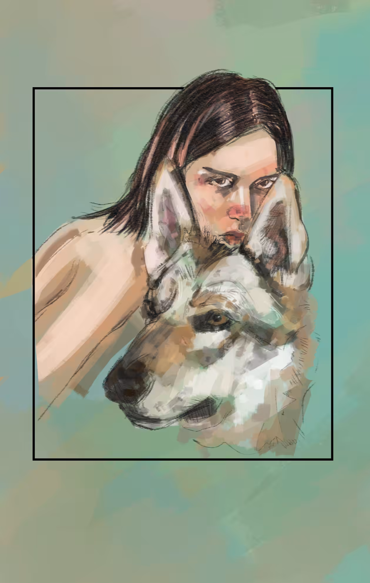 girl and wolf