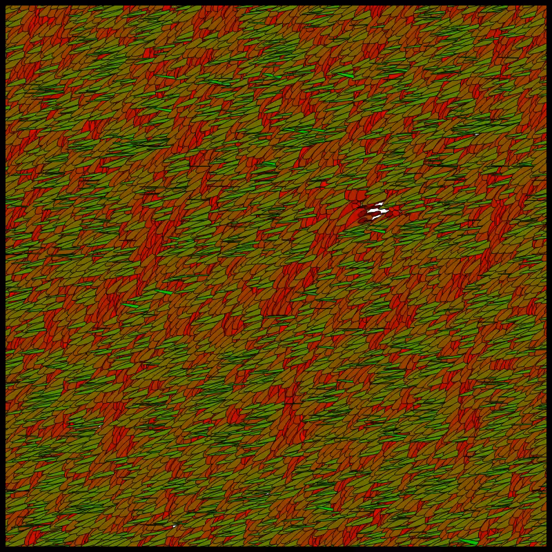 Flow Field Circles Triangle #7